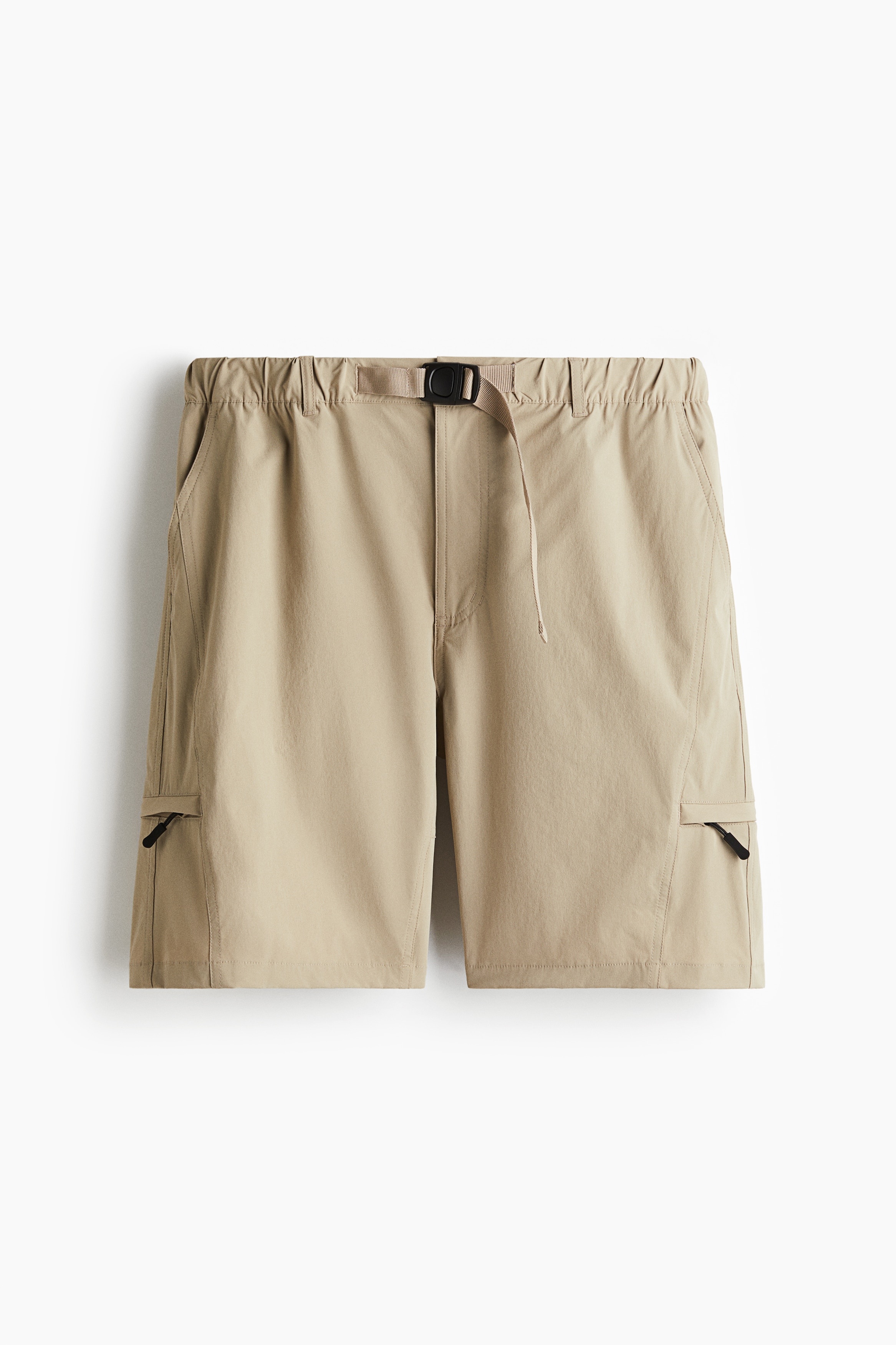 ルーズフィットショートパンツ - ベージュ/ブラック