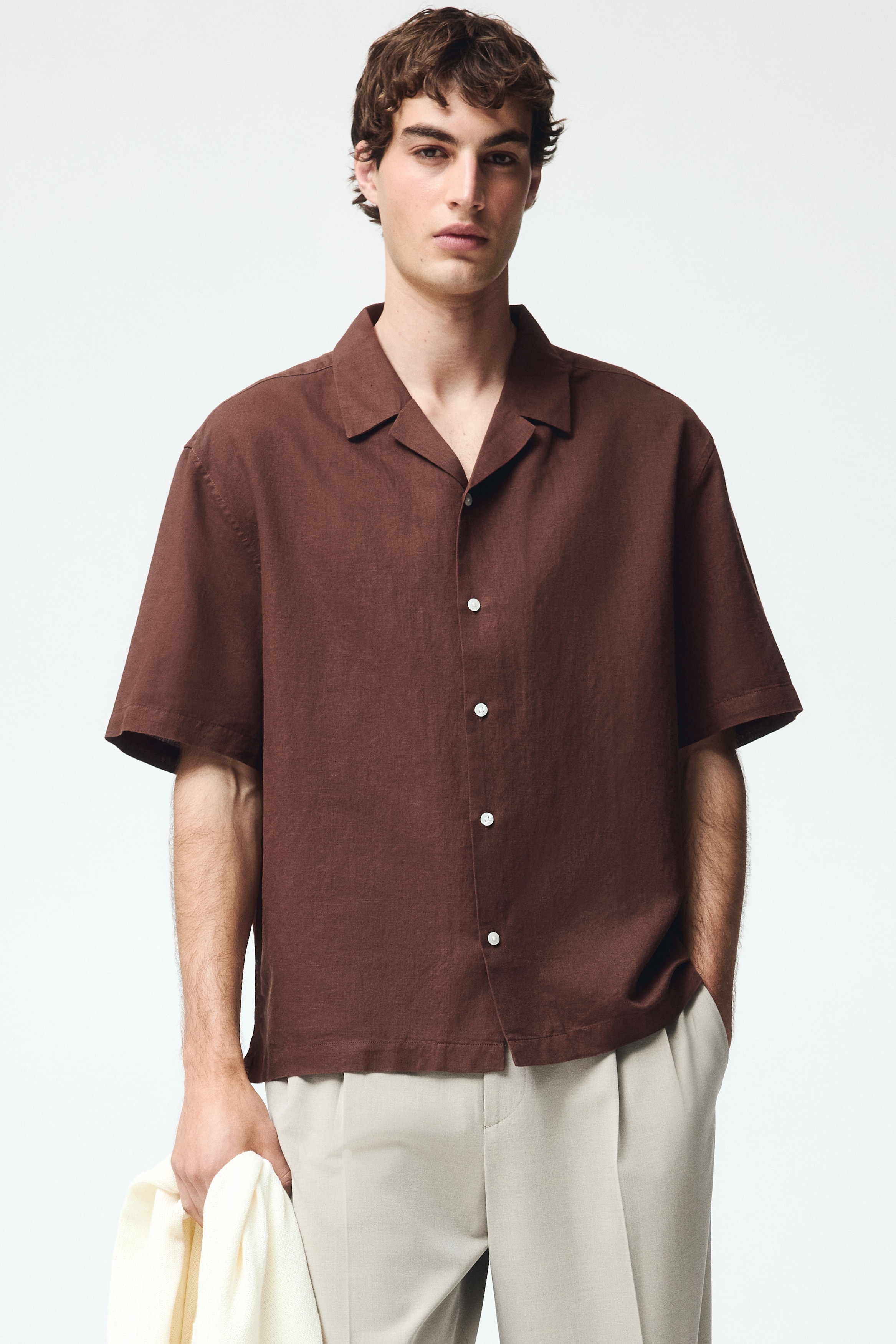 Relaxed-Fit Linen-Blend Resort Shirt