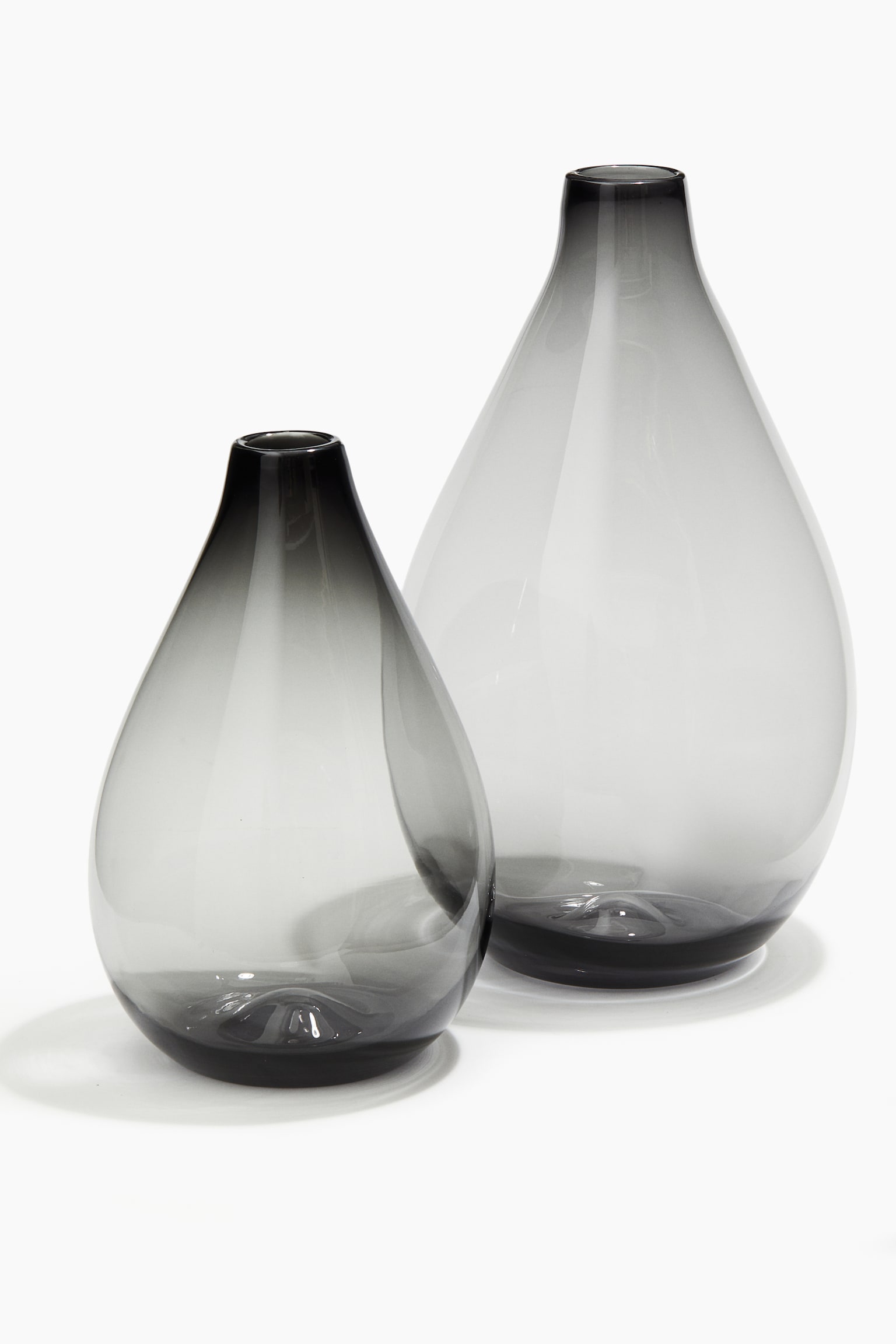 Tall teardrop vase - Dark grey - 3