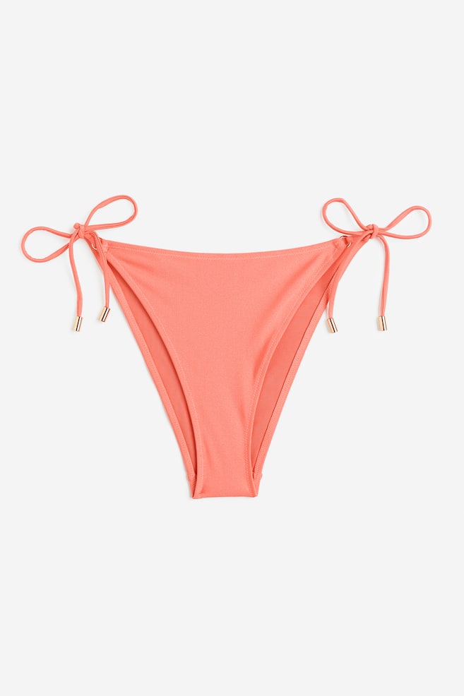 Braga de bikini de anudar - Coral - 1