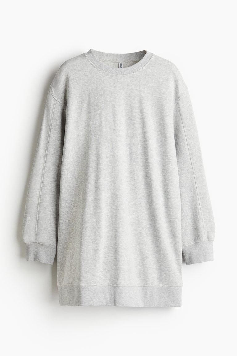 Women's Light gray melange Sweatshirt Dress | H&M US
