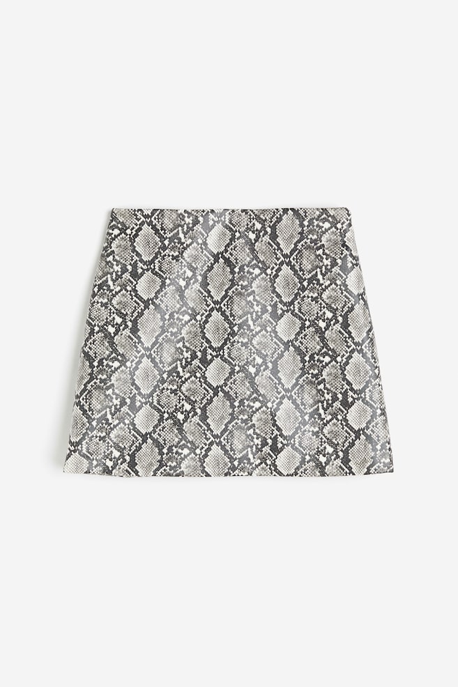 Mini skirt - Grey/Snakeskin-patterned/Black/Brown/Dogtooth-patterned/Light beige/Checked - 2