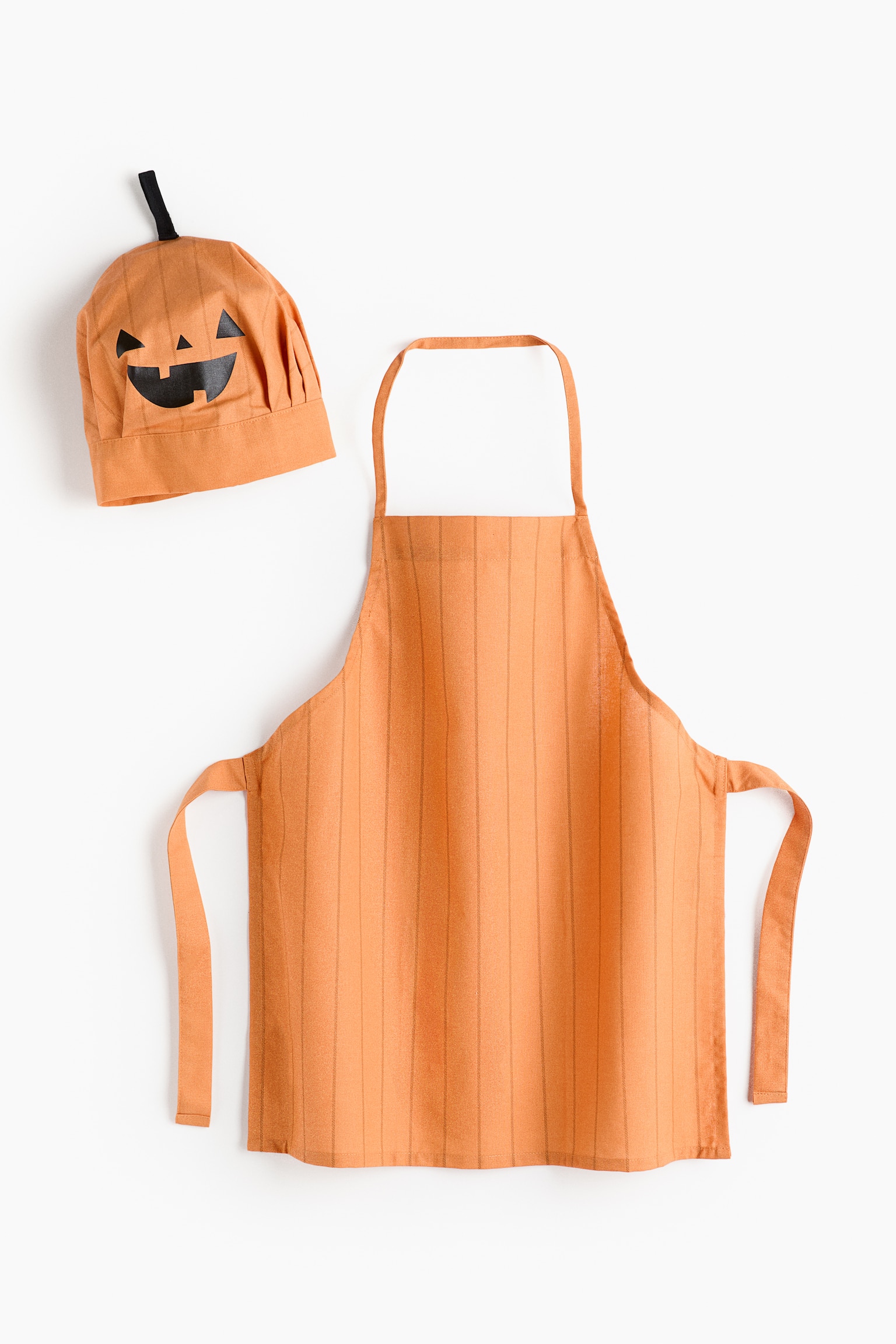 Children's Halloween chef set - Orange/Jack-o'-lantern - 1