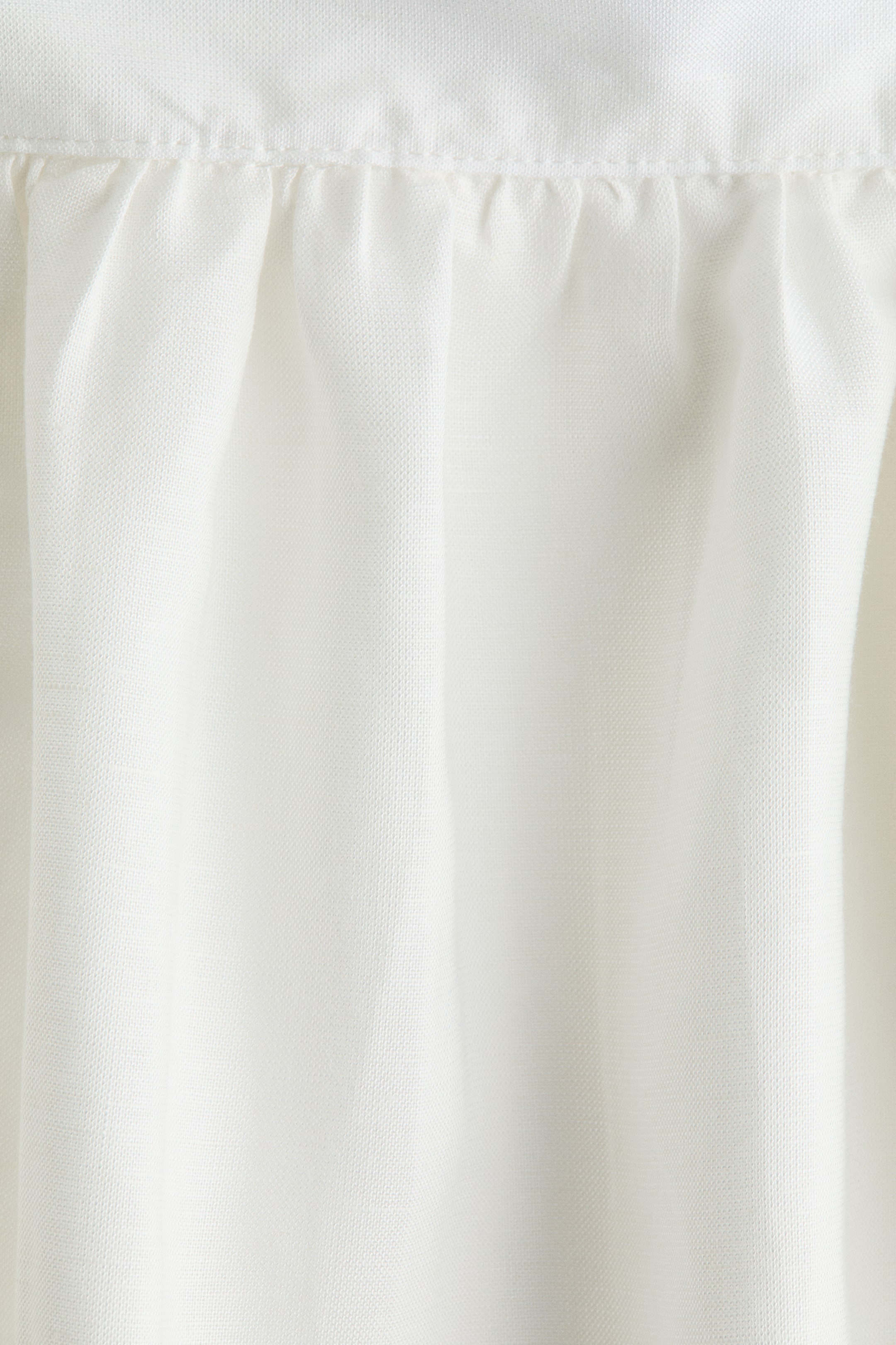 View larger image: Linen-blend blouse - White - Ladies | H&M HK 5