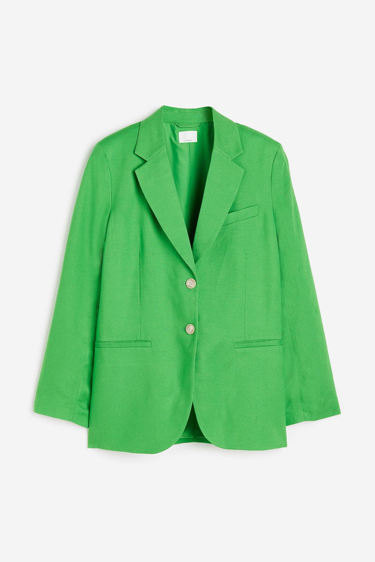 Single-breasted blazer - Green - 1