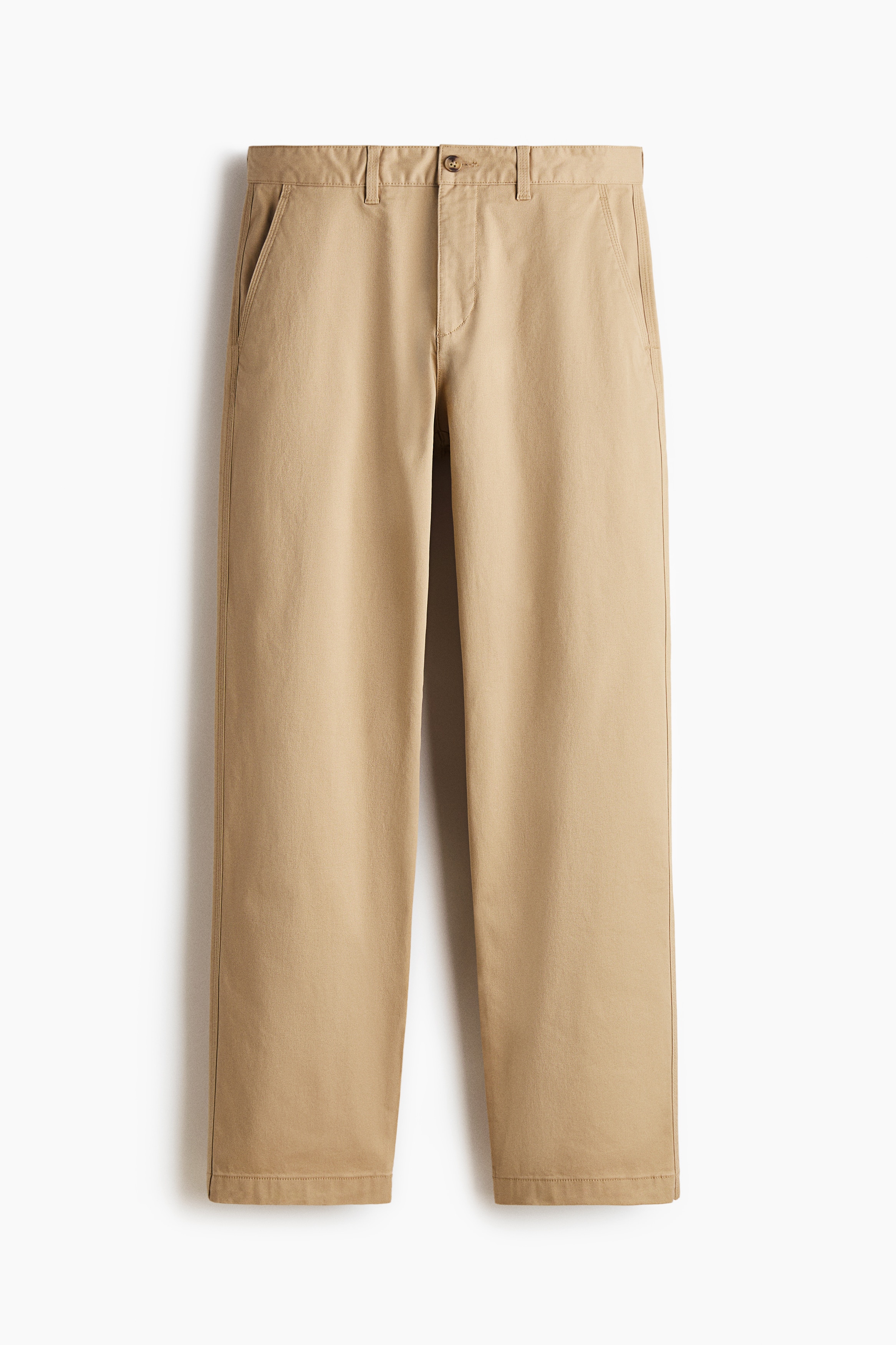 Relaxed-Fit Cotton Chinos - Beige - Men | H&M US
