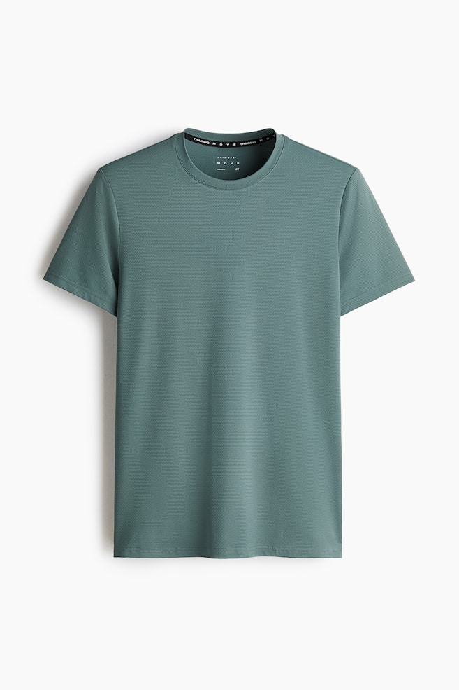 Muscle-Fit Sports Shirt with DryMove™ - Dusty green/Navy blue/Dark brown/Dark gray melange/Black/Dark khaki green/Brown - 1