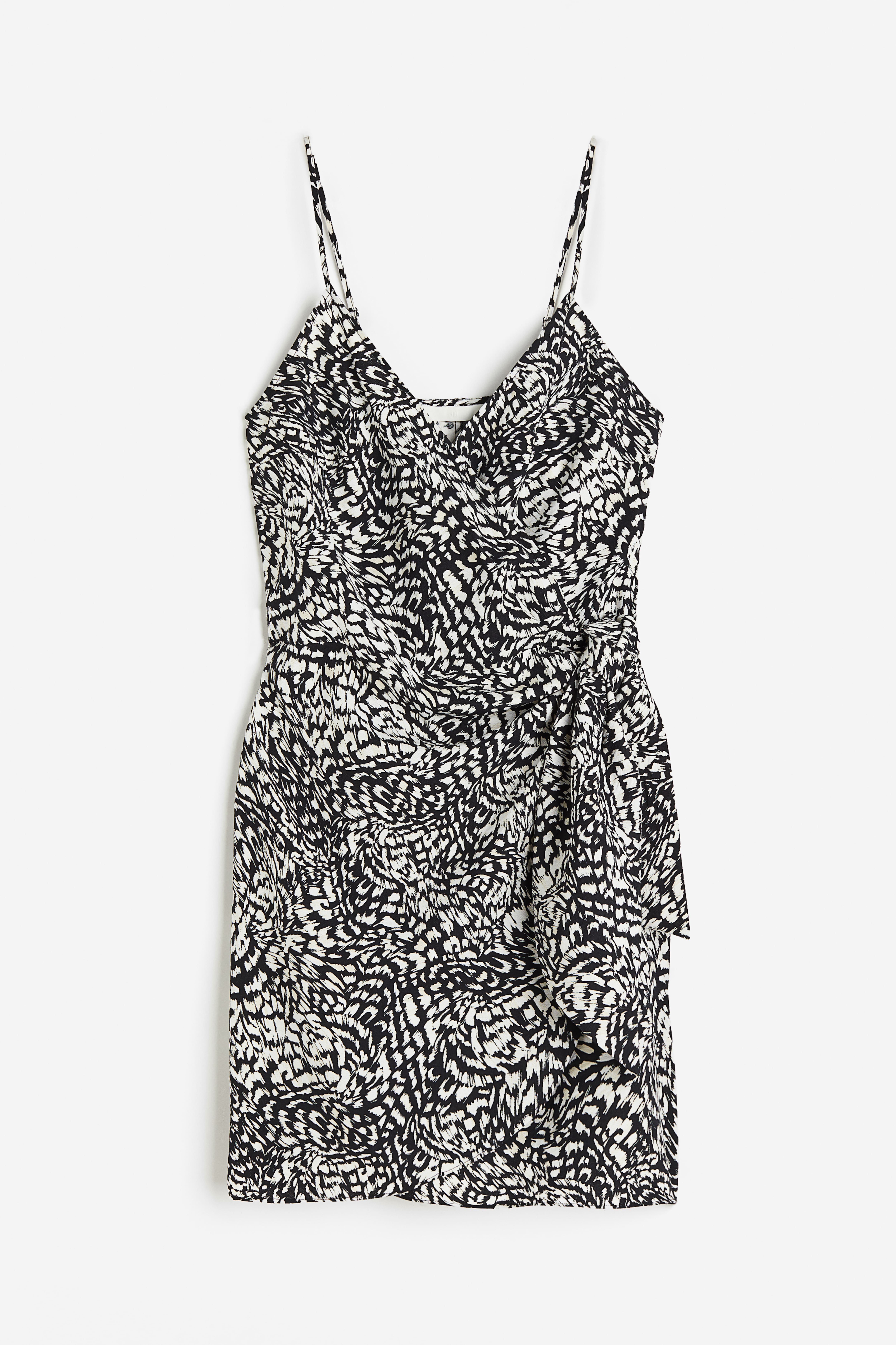 H&m animal print wrap dress best sale