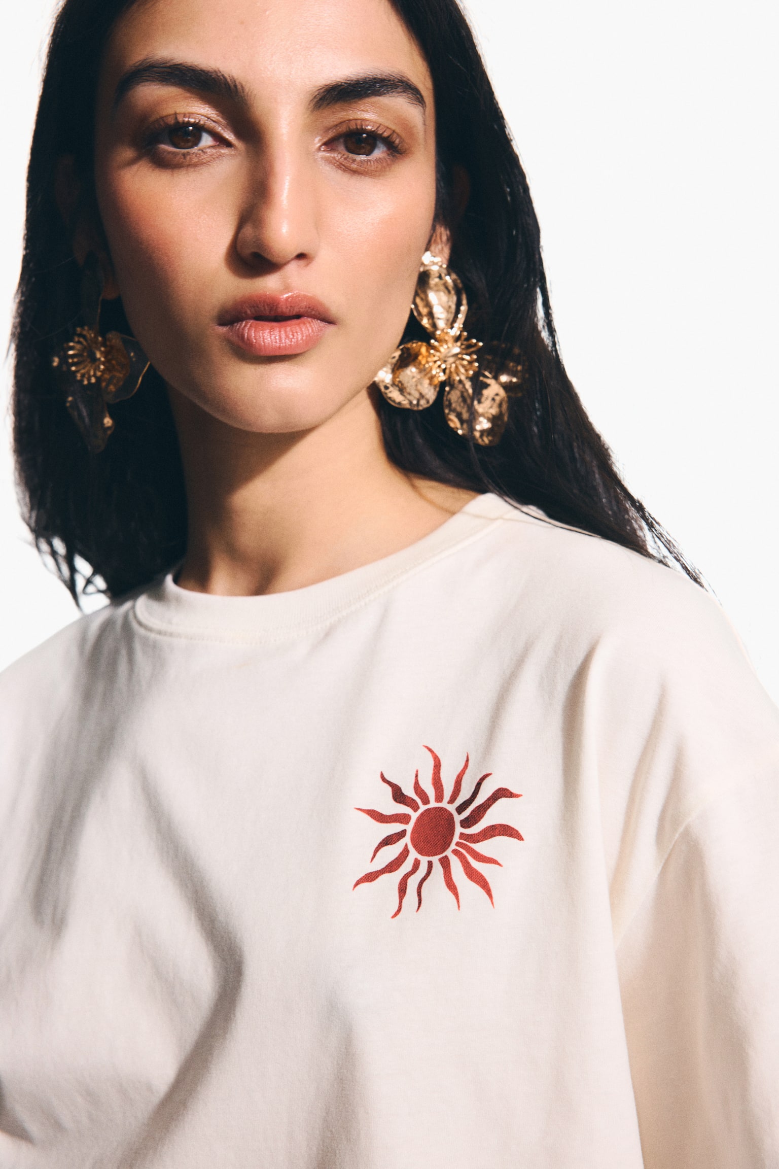 Printed T-shirt - Cream/Sol de Verano/Light blue/Salty Breeze/Red/Soleil - 6