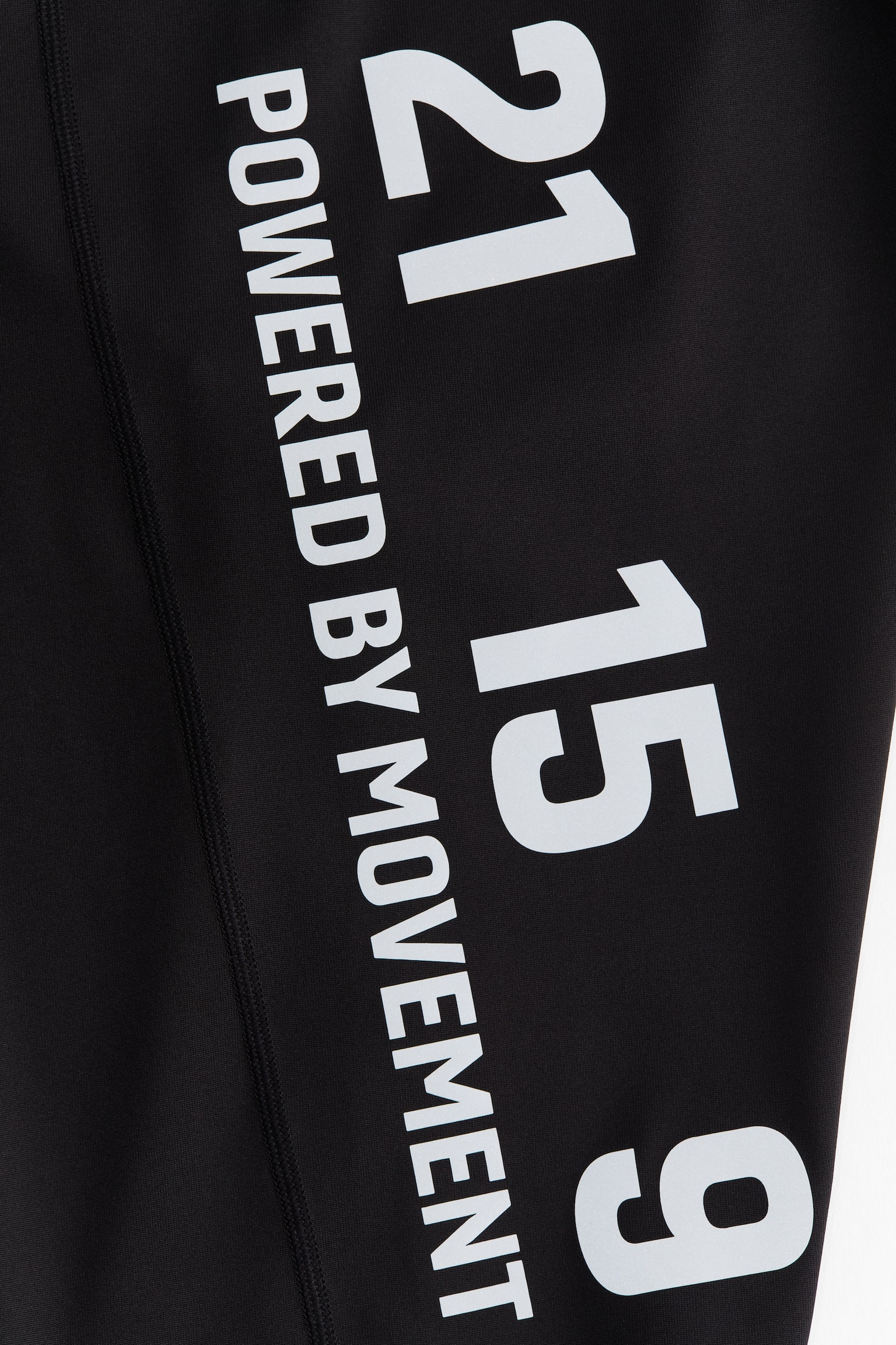 Long cycling shorts in DryMove™ - Black/Powered By Movement - 6