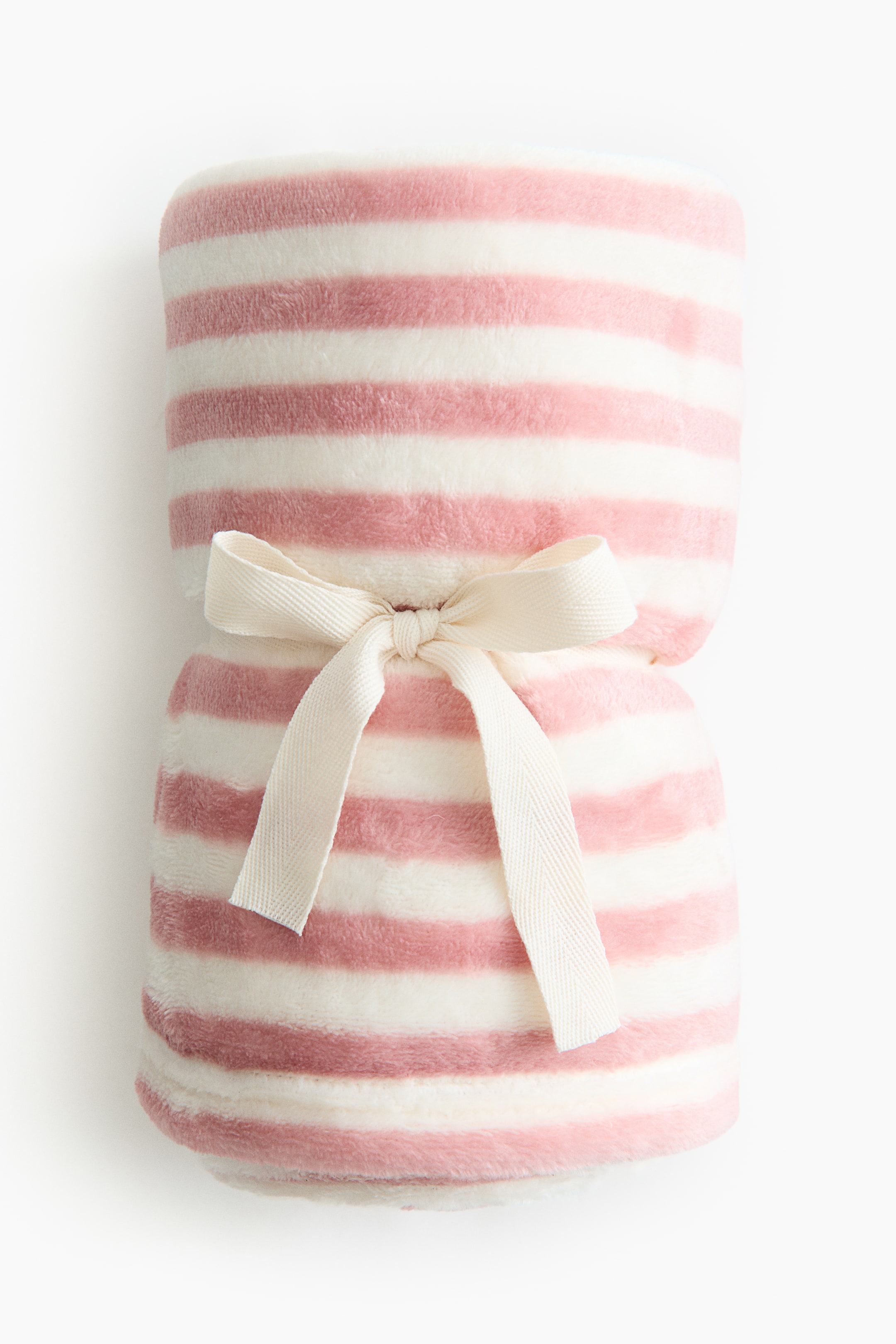 View larger image: Striped Fleece Blanket - Pink/striped - Home All | H&M CA 2