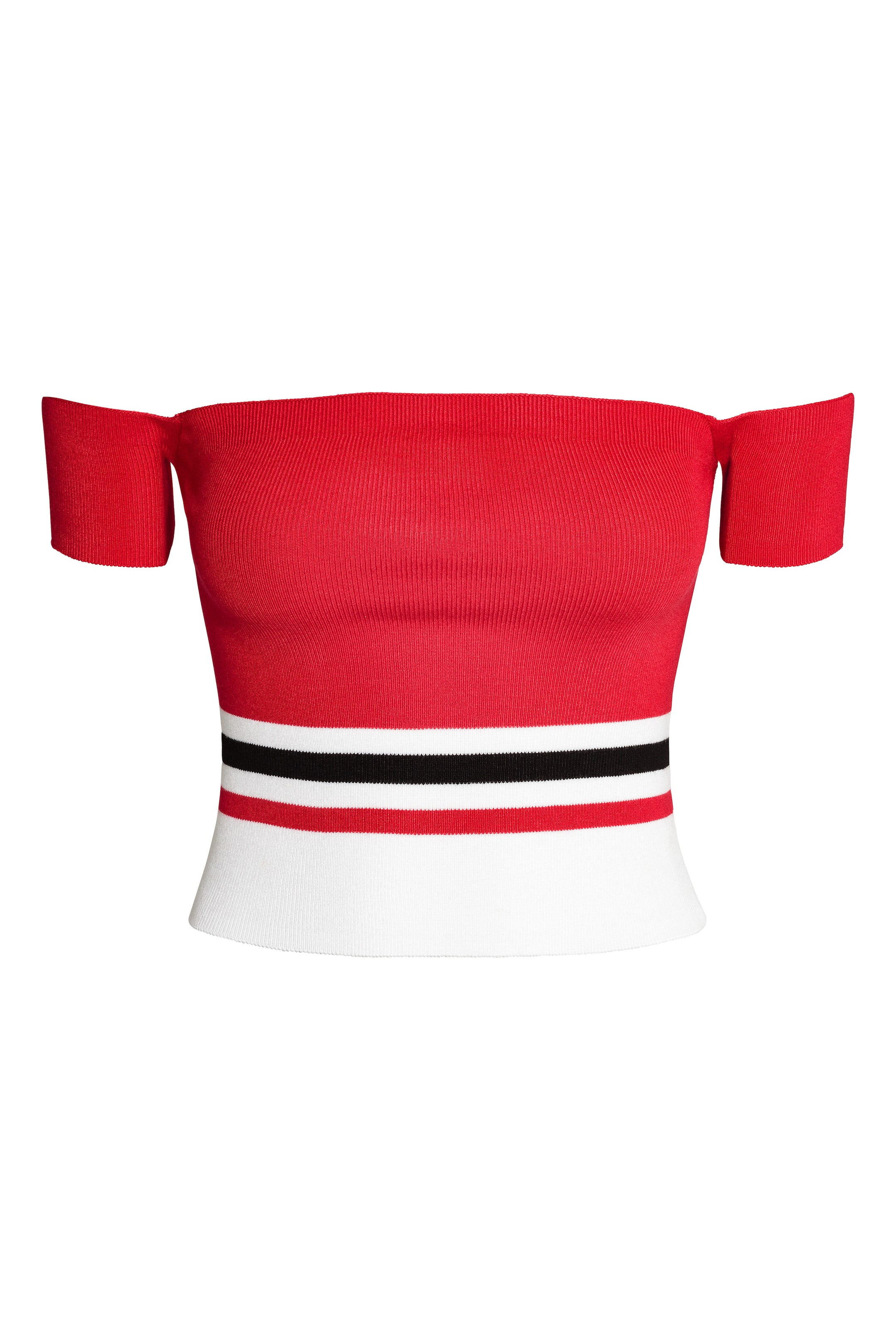 View larger image: Off-the-shoulder top - Red - Ladies | H&M GB 1