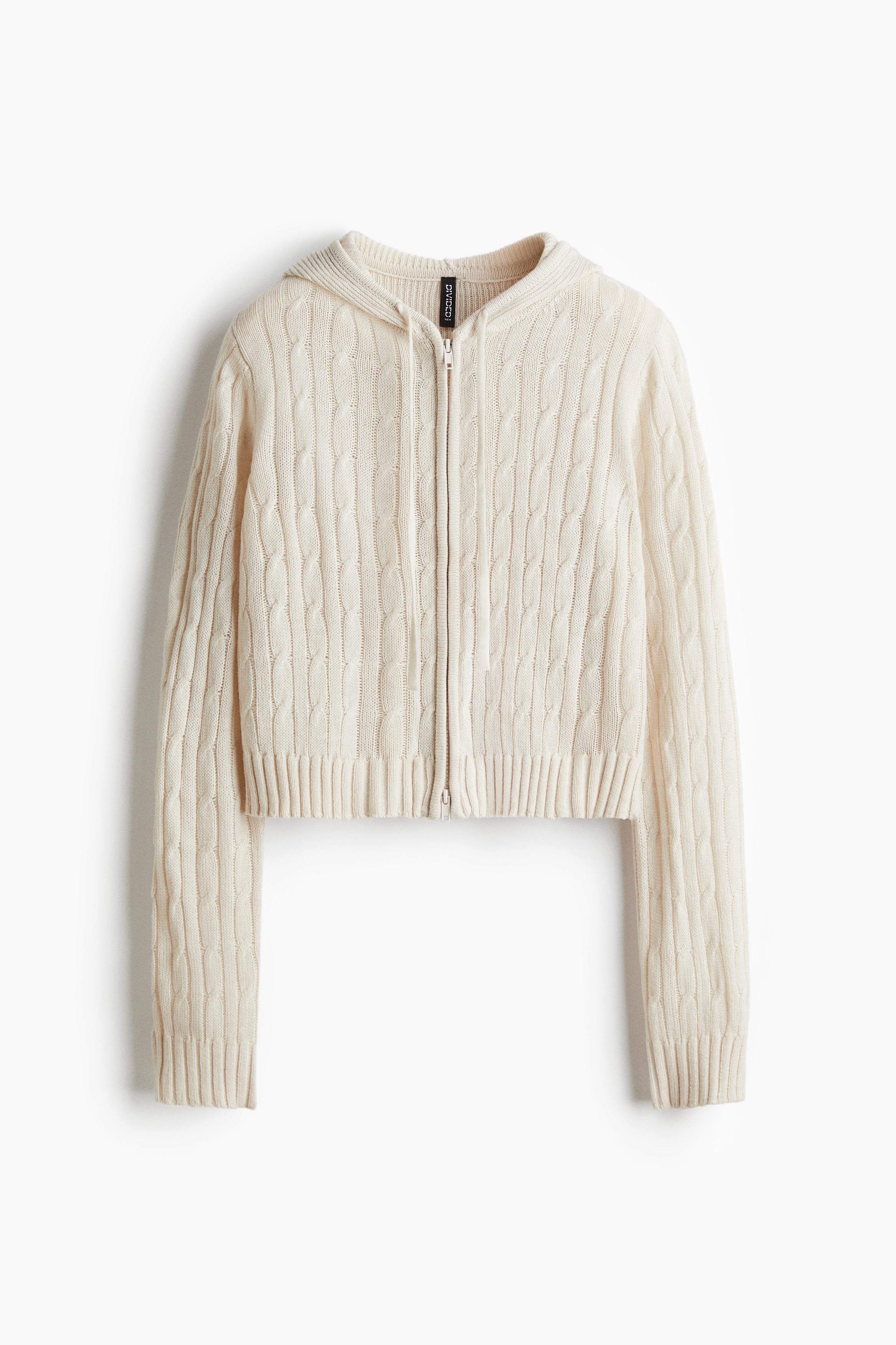 Hooded Cardigan with Zipper - Light beige - Ladies | H&M US