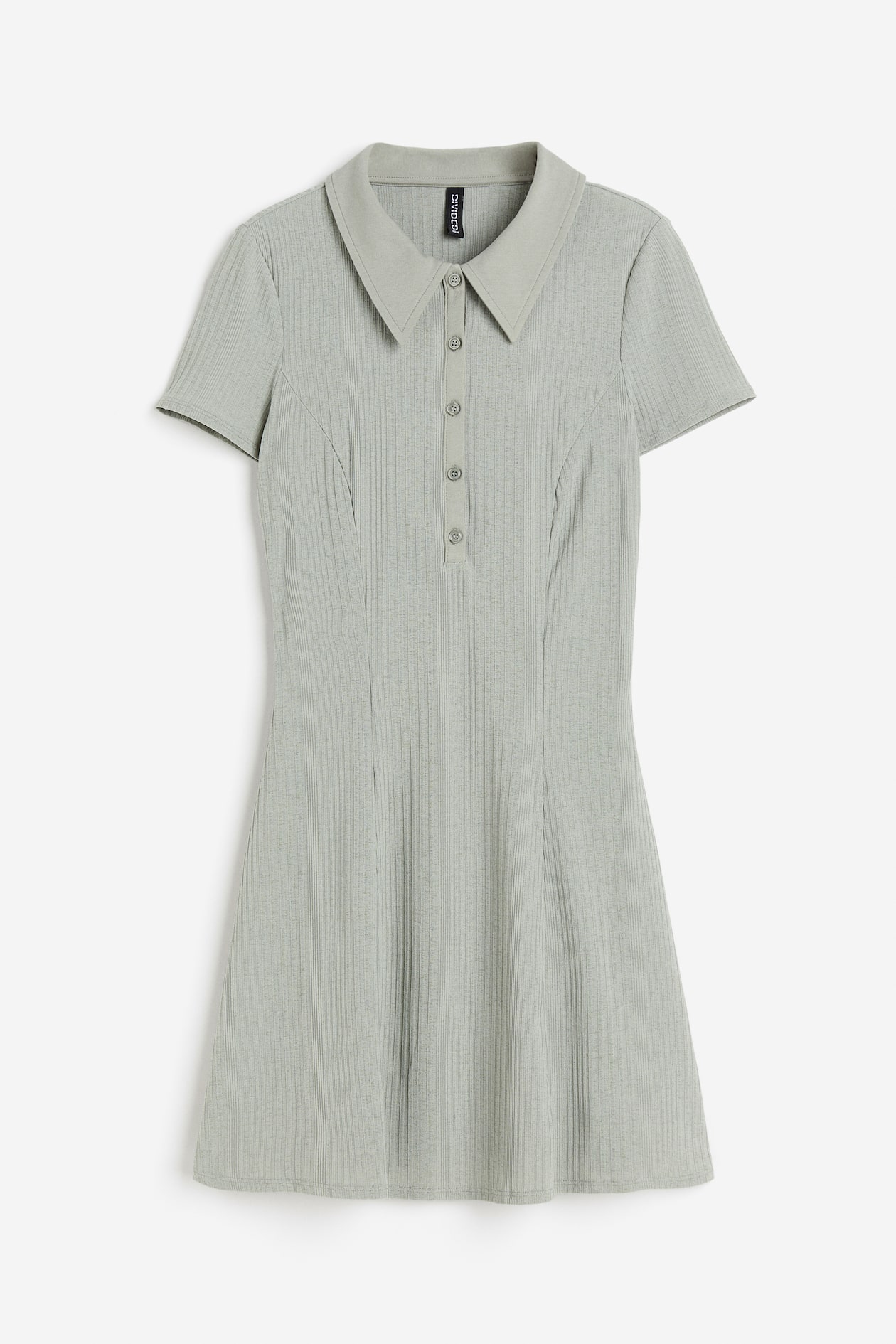 h&m collared ribbed dress Buy H&M Women Beige Solid Collared Rib-Knit Dress - Dresses for Women 19148114