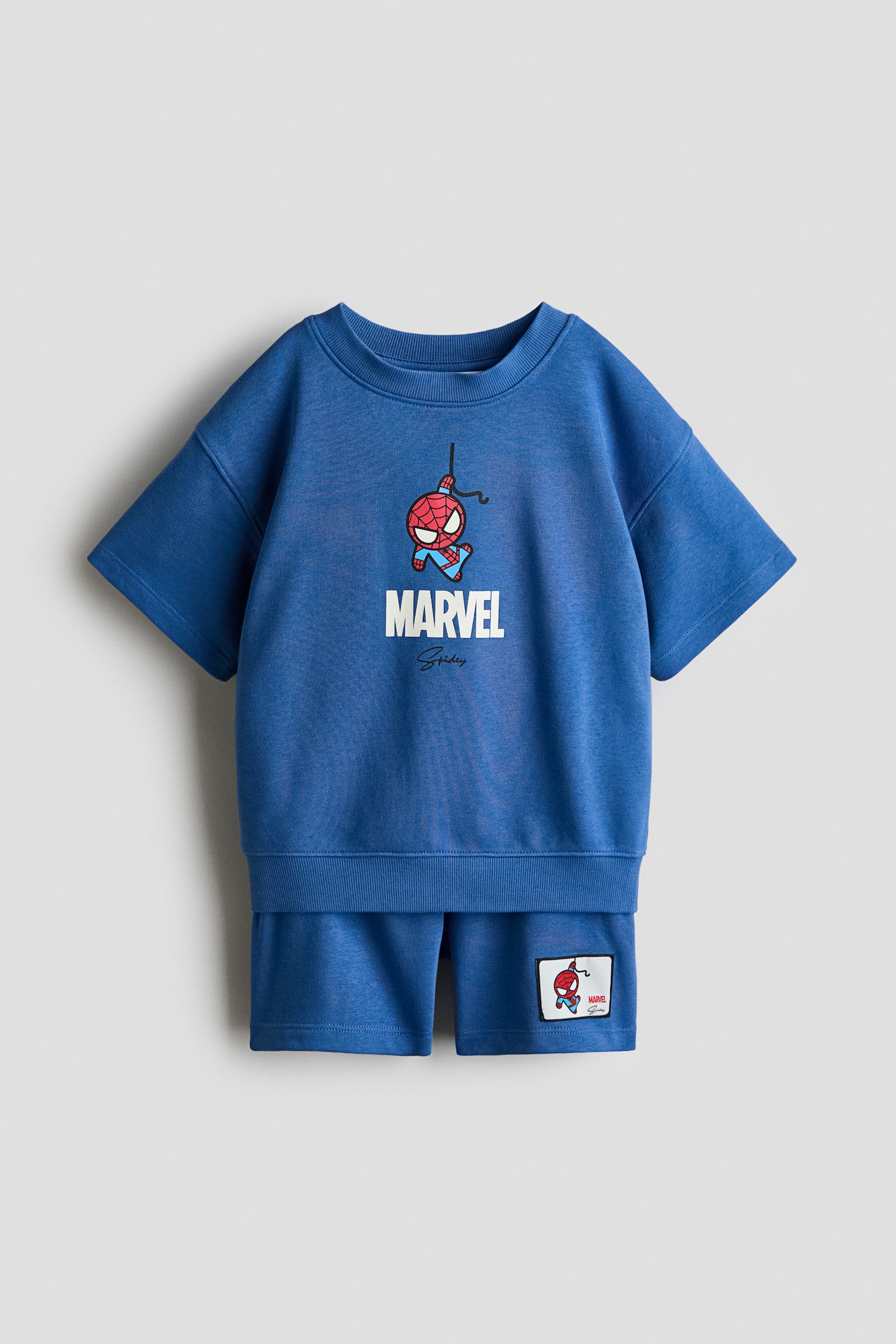 2-piece printed sweatshirt set - Blue/Spider-Man/Cream/Mickey Mouse