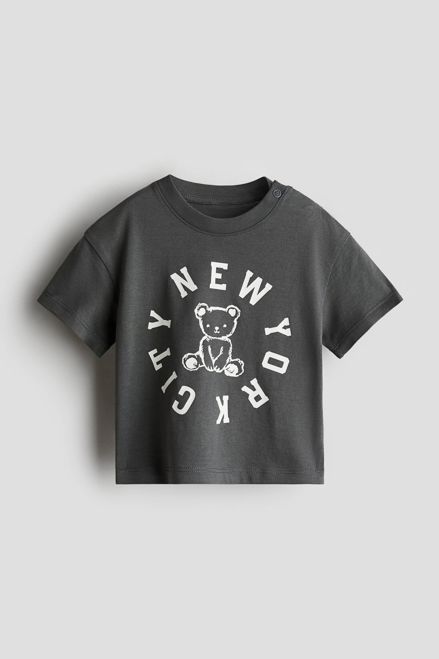 Printed T-shirt - Dark grey/New York City - 1
