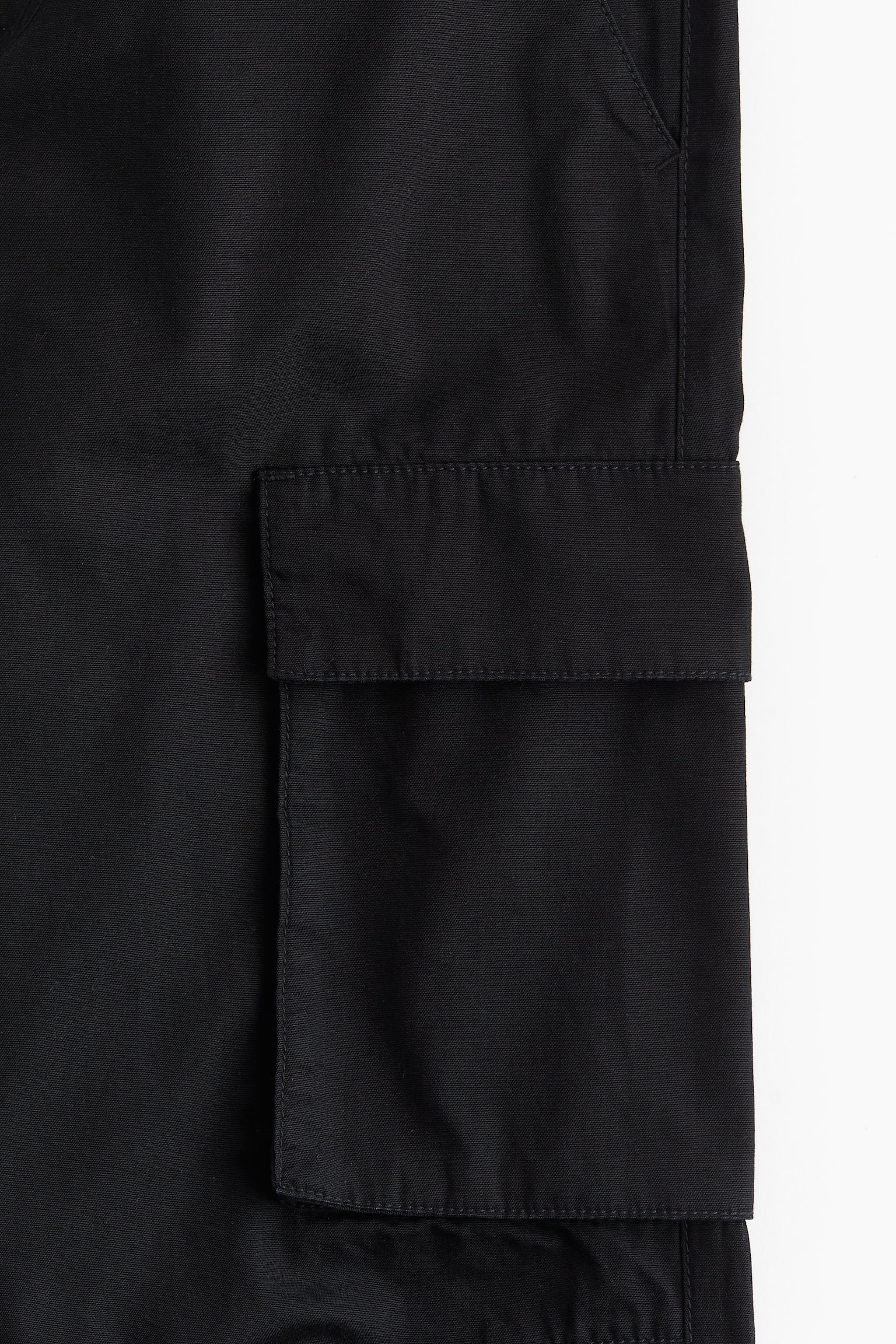 Женские брюки H&M Canvas Cargo, цвет: Чёрный — фото 2