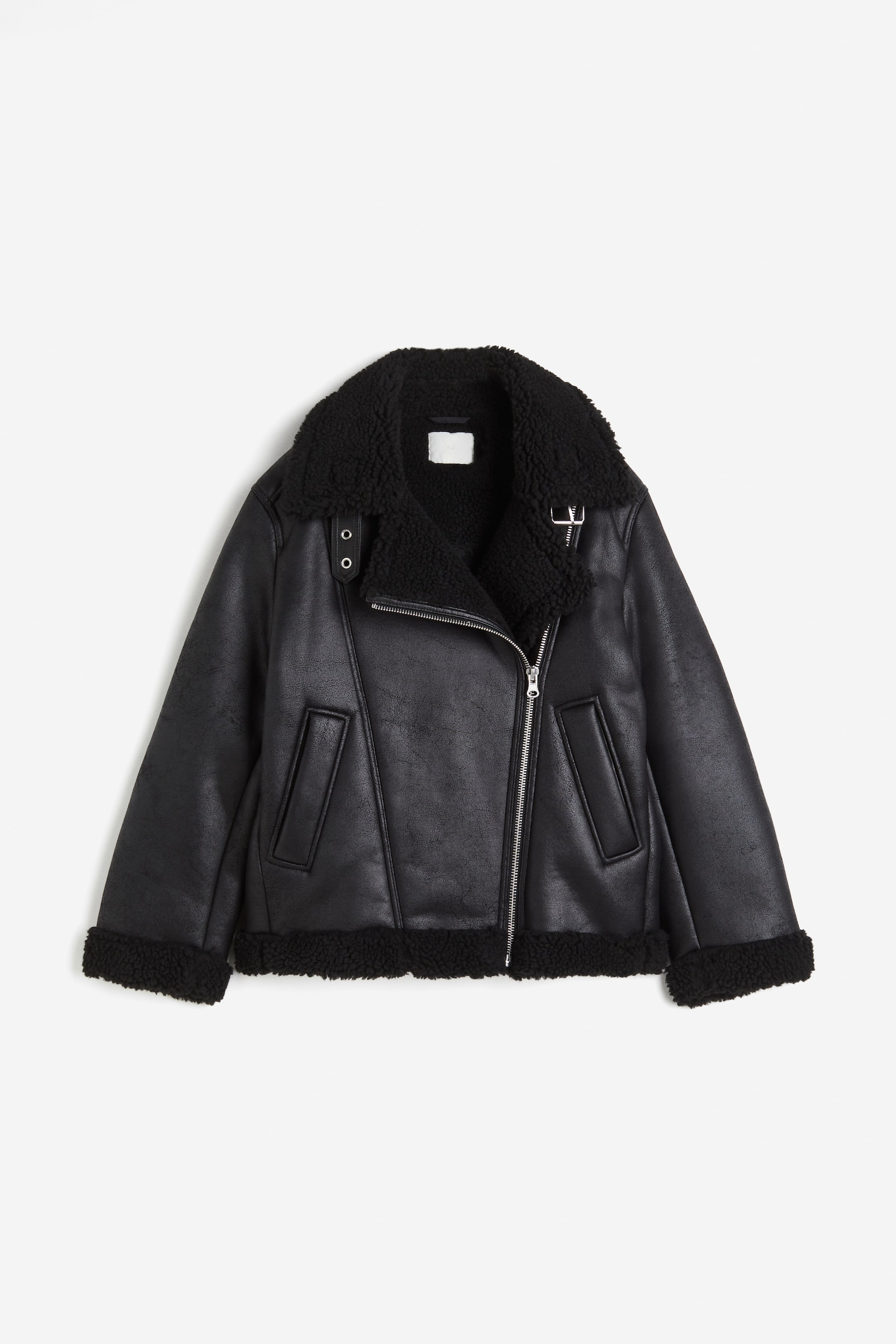 Oversized Teddy-fleece-lined Jacket