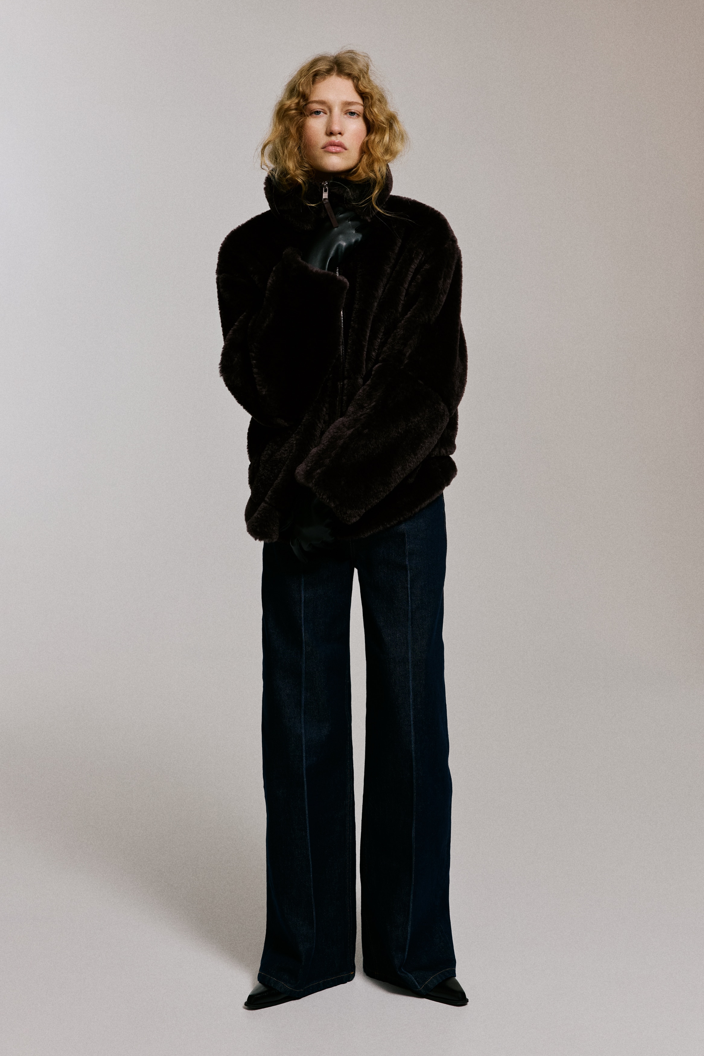 H & M - オーバーサイズジャケット - ブラウン