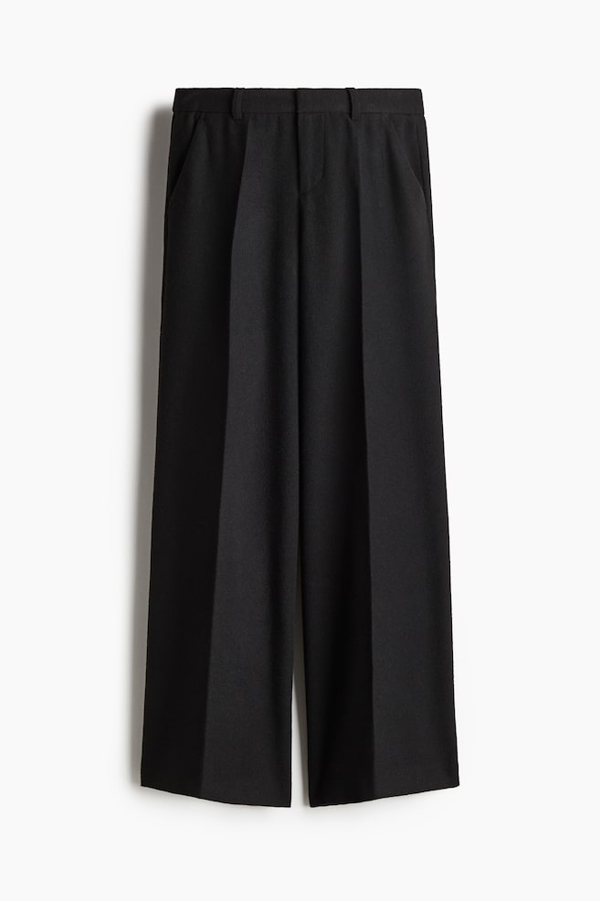 Wide tailored trousers - Black - 1