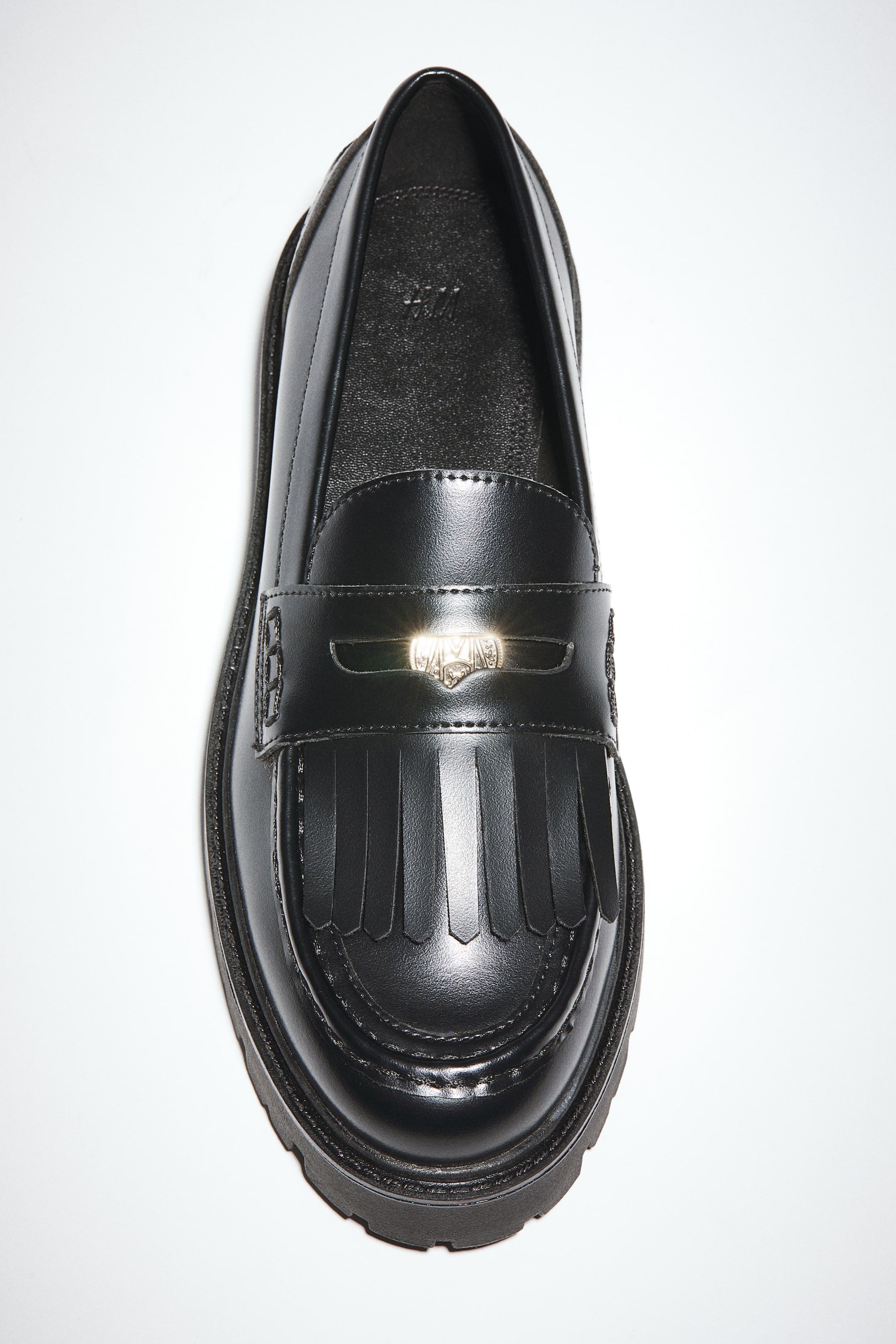 View larger image: Fringe-trimmed loafers - Black - Ladies | H&M SG 3