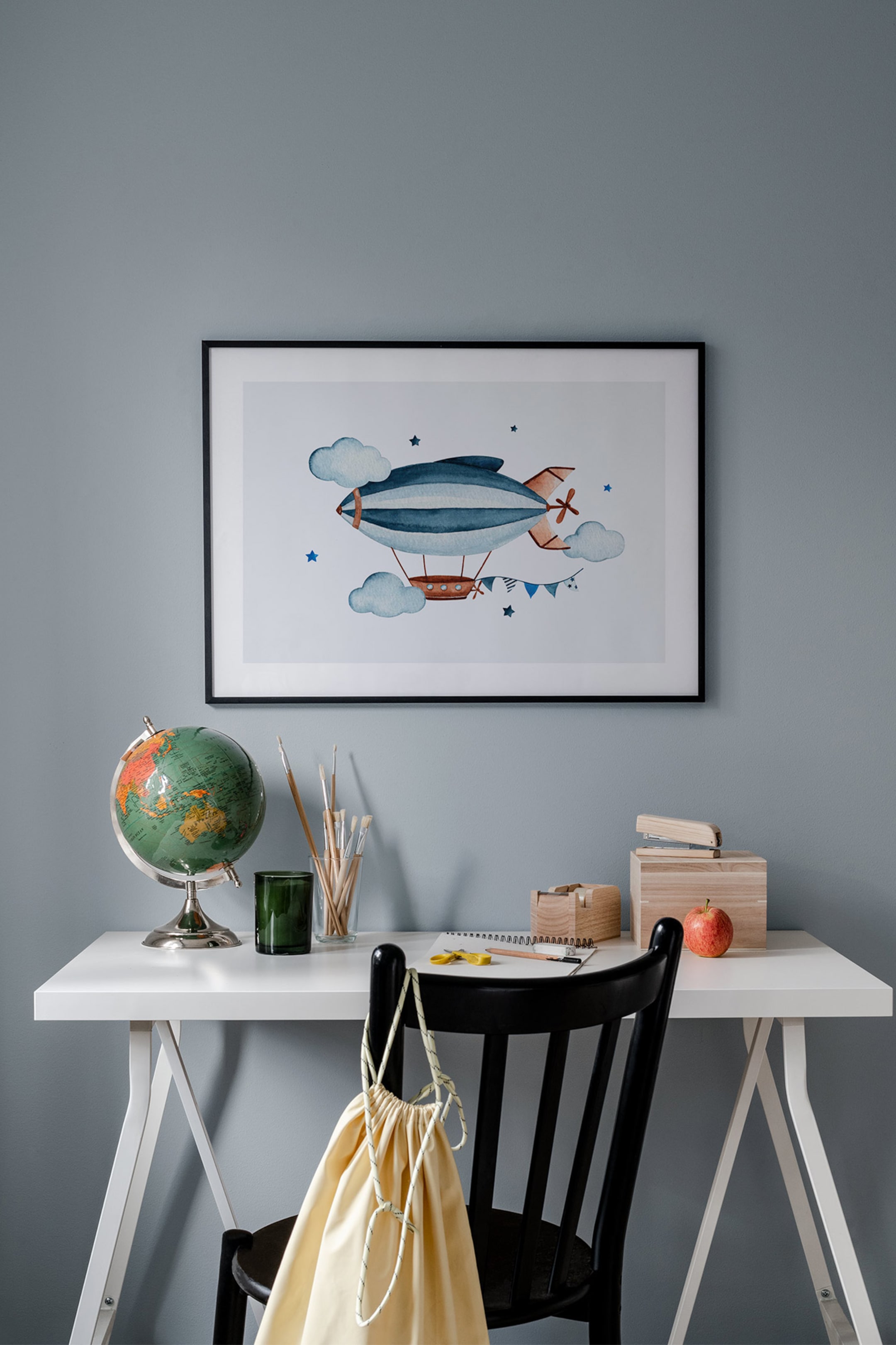 Grotere afbeelding bekijken: Airship Poster - Blauw/bruin - Postery - HOME | H&M BE 1