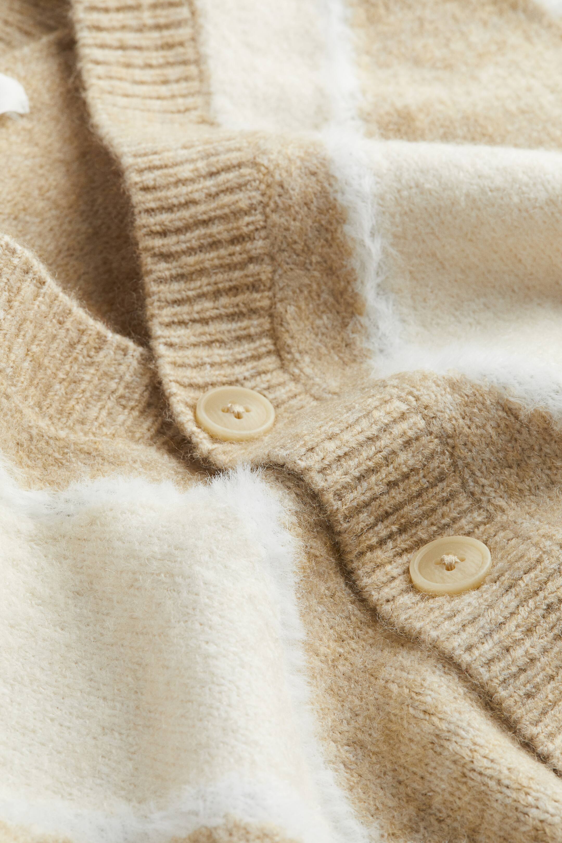 拡大画像を表示: ジャカードニットカーディガン - ライトベージュ／パターン - Kids | H&M JP 2