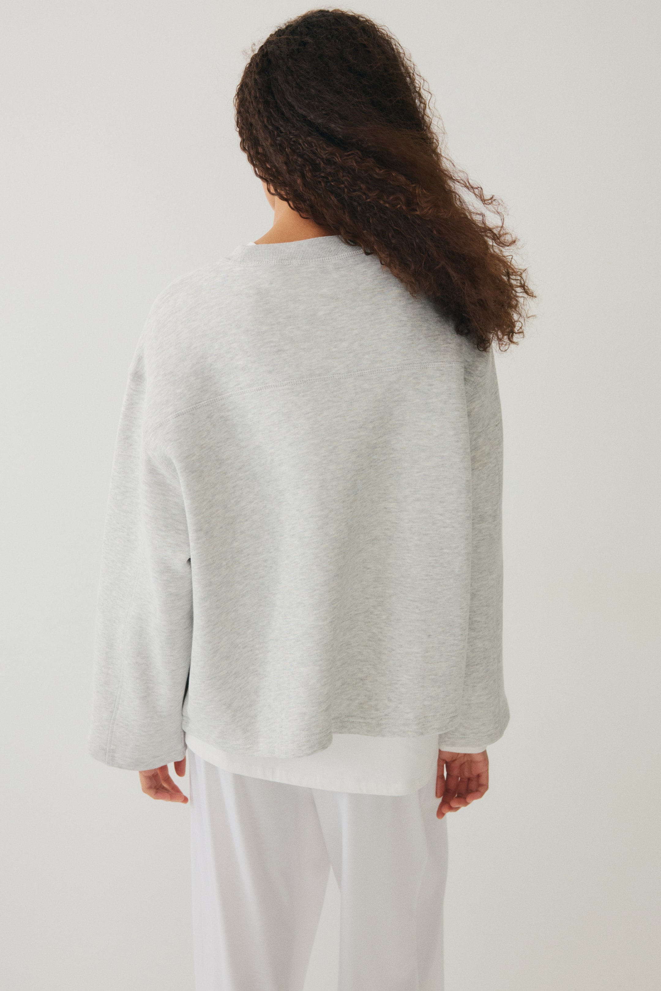 Agrandir l'image: Sweat oversize - Gris clair chiné - FEMME | H&M CH 4