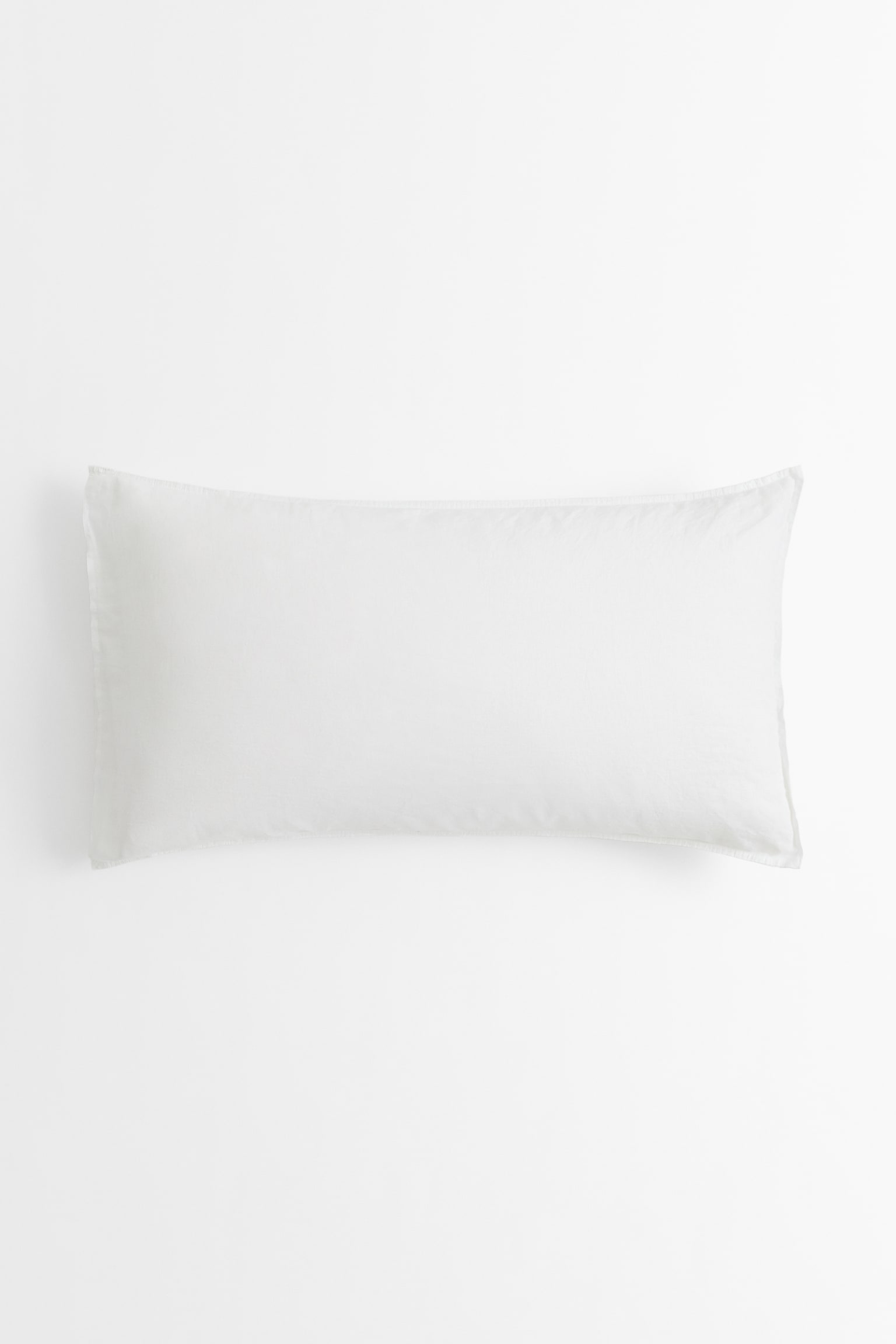 Washed linen pillowcase - White/Beige/Light grey - 1