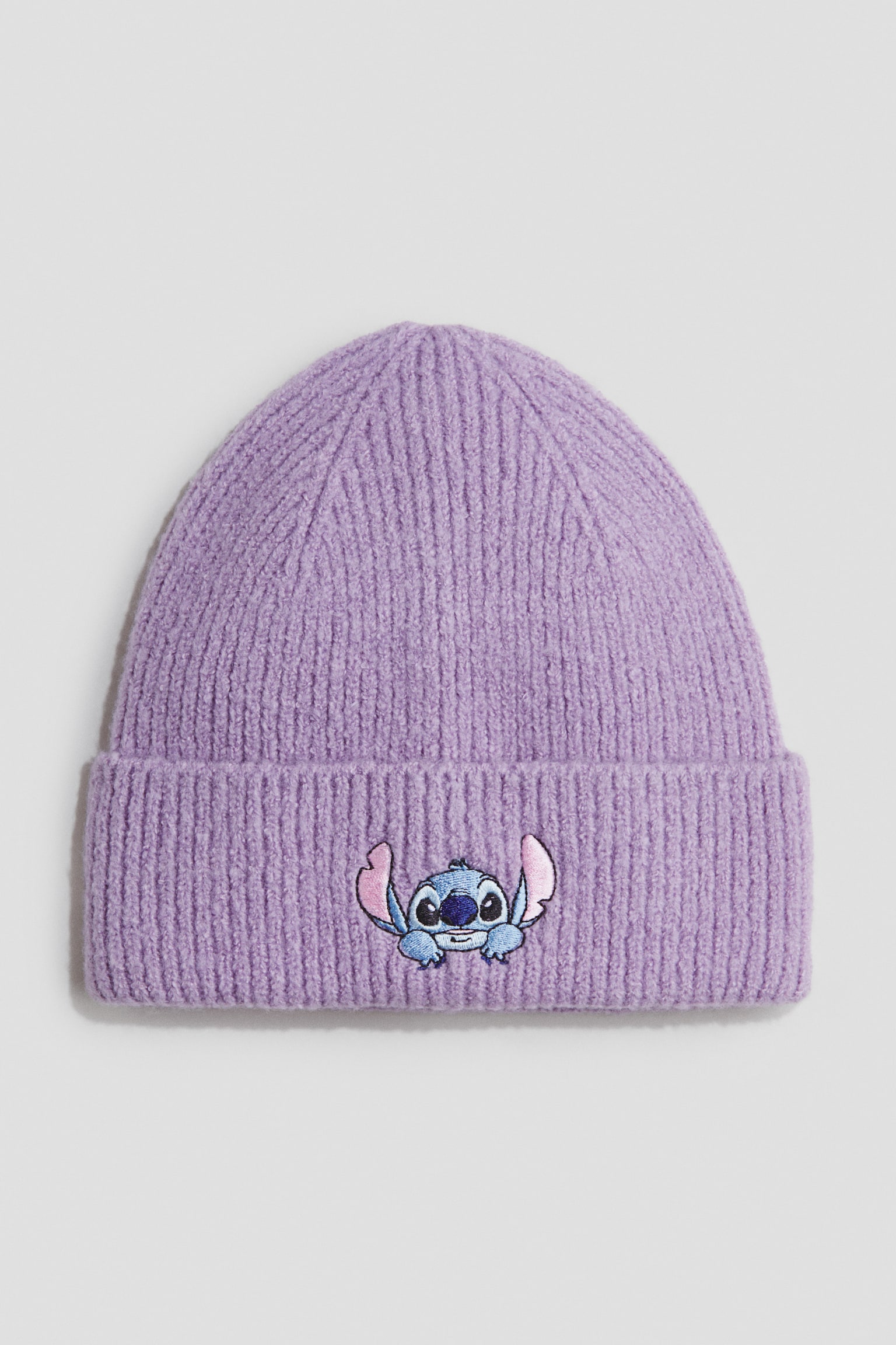 Appliquéd Beanie - Dusty lilac/Lilo & Stitch/White/Hello Kitty