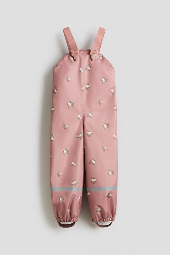 Rain trousers - Dusty pink/Berries/Mole/Leopard print/Dark dusty pink/Cherries/Blue/Dinosaurs/Light dusty pink/Unicorns/Beige/Leopard print/Light khaki green/Dinosaurs/Light pink/Floral - 1