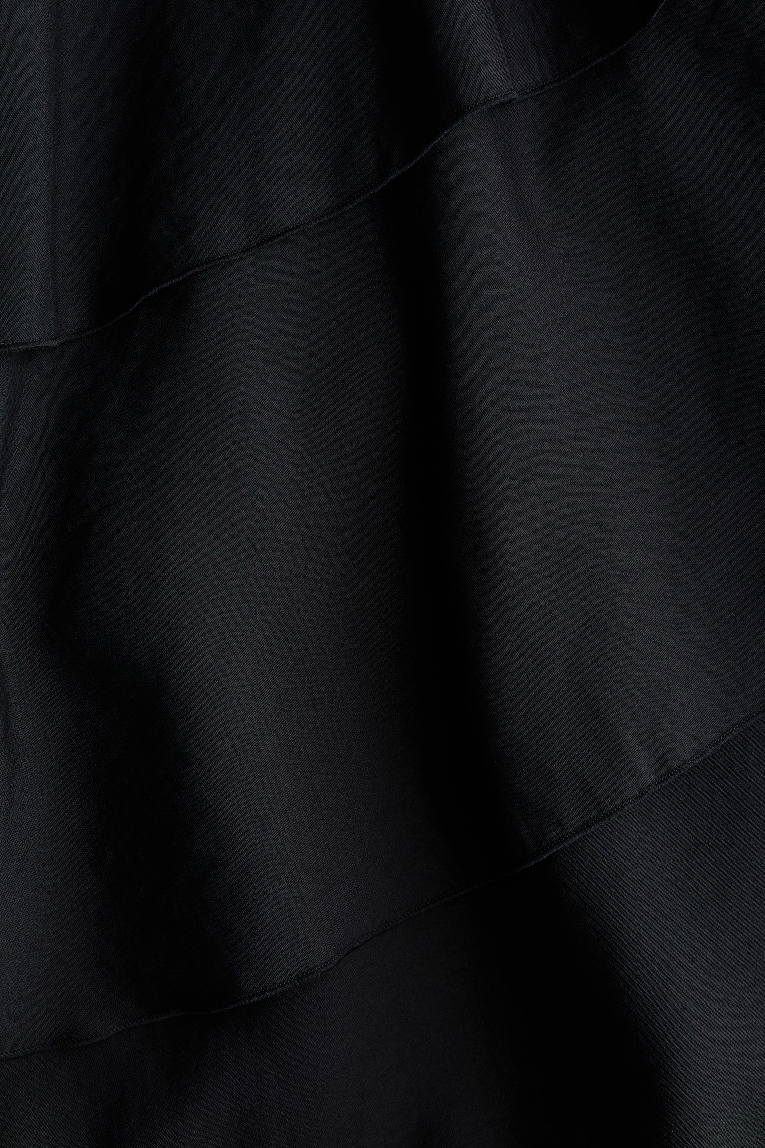 Tiered skirt - Black - 5