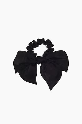 Scrunchie med sidenrosett