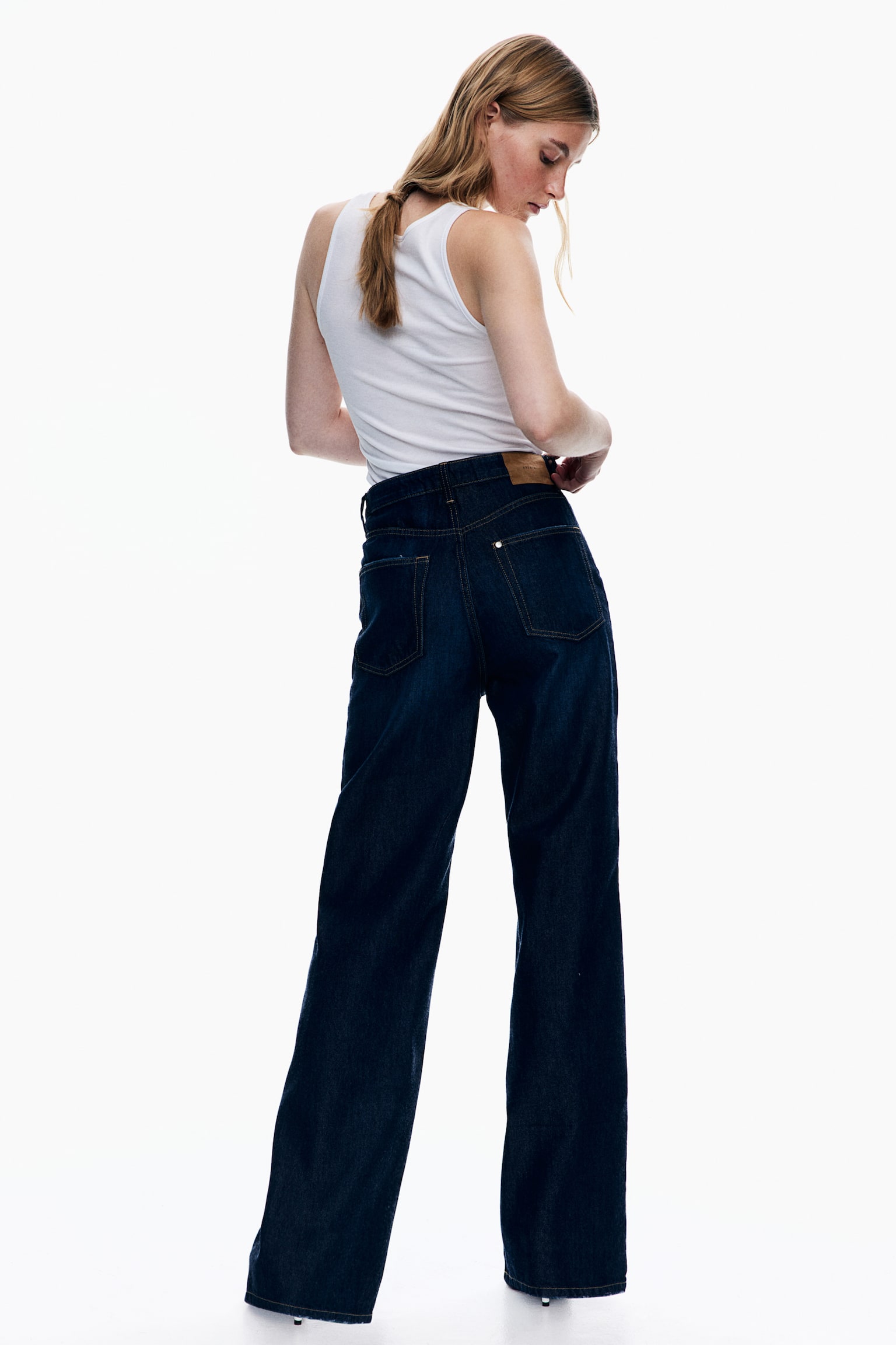 Wide Ultra High Jeans - Dark denim blue/Light denim blue/Black/Denim blue/Light denim blue/Dark denim blue/Beige/White/Grey/Light denim blue - 1