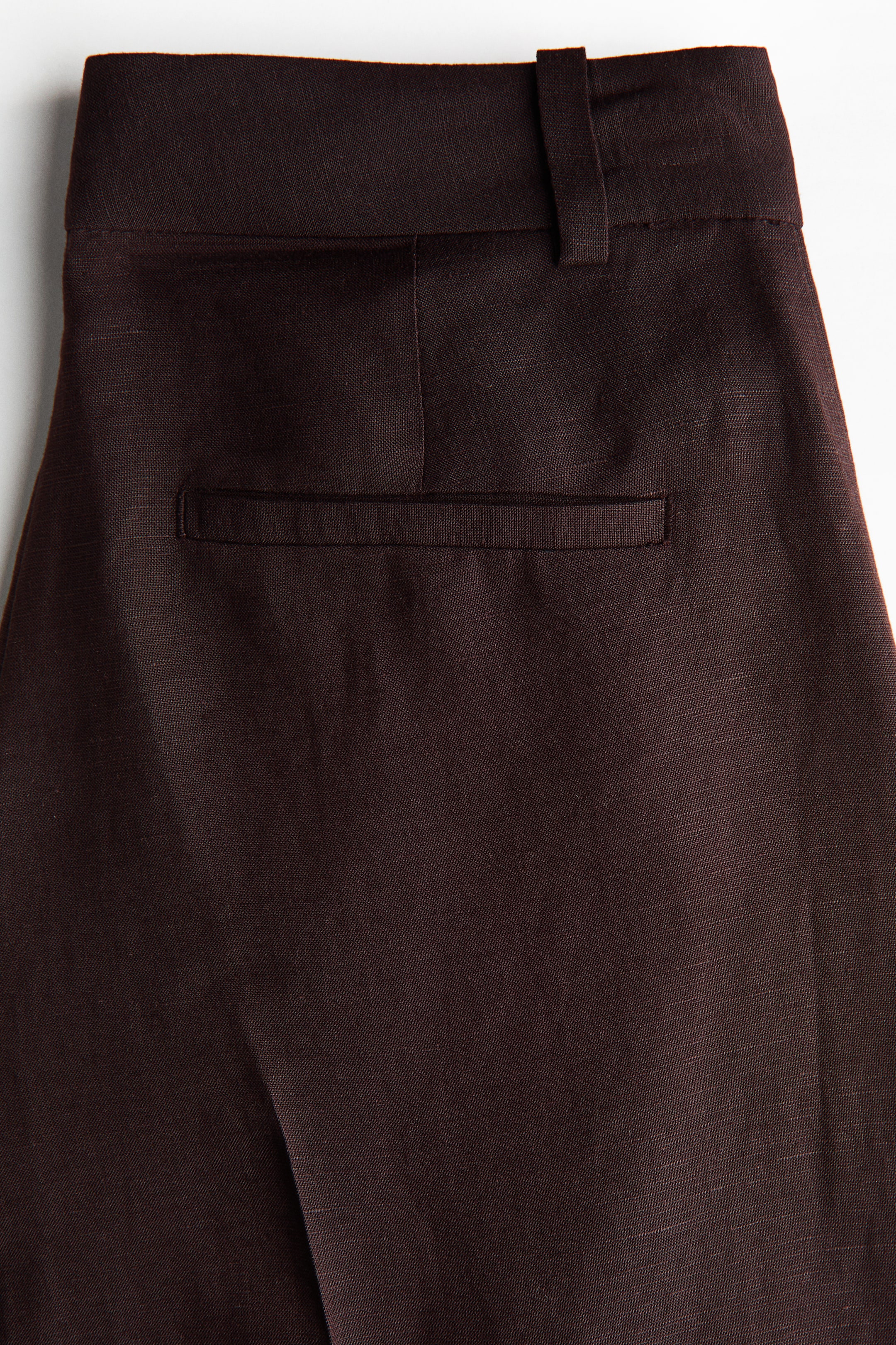 Wide-Leg Linen-Blend Culottes
