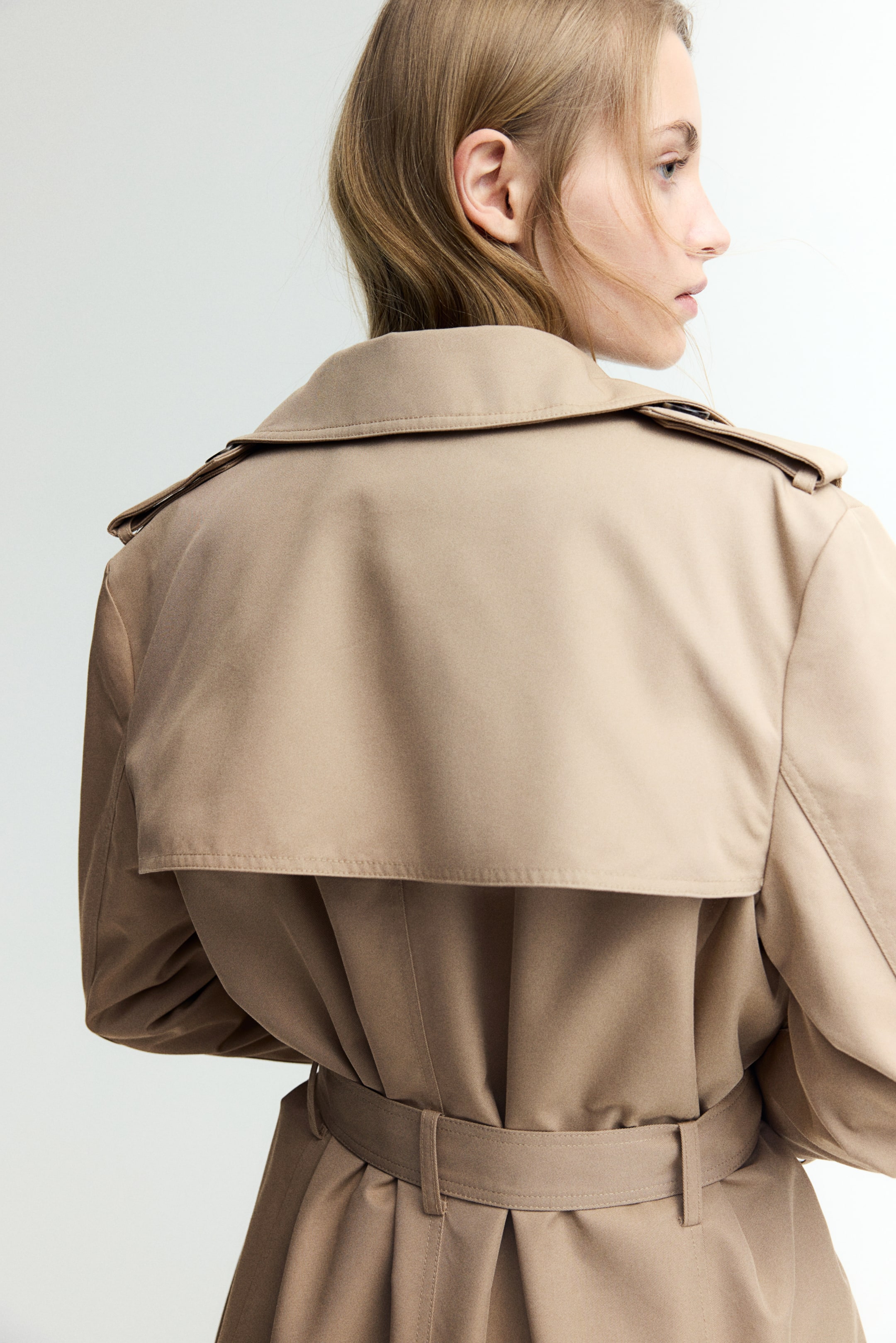 Knee-Length Trench Coat