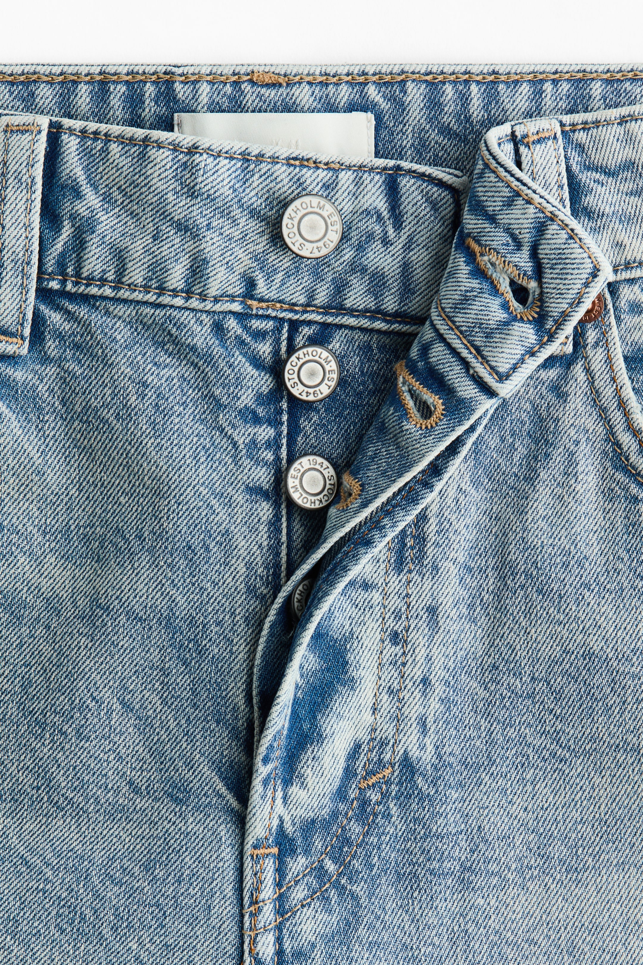 Wide-Leg Regular Waist Jeans
