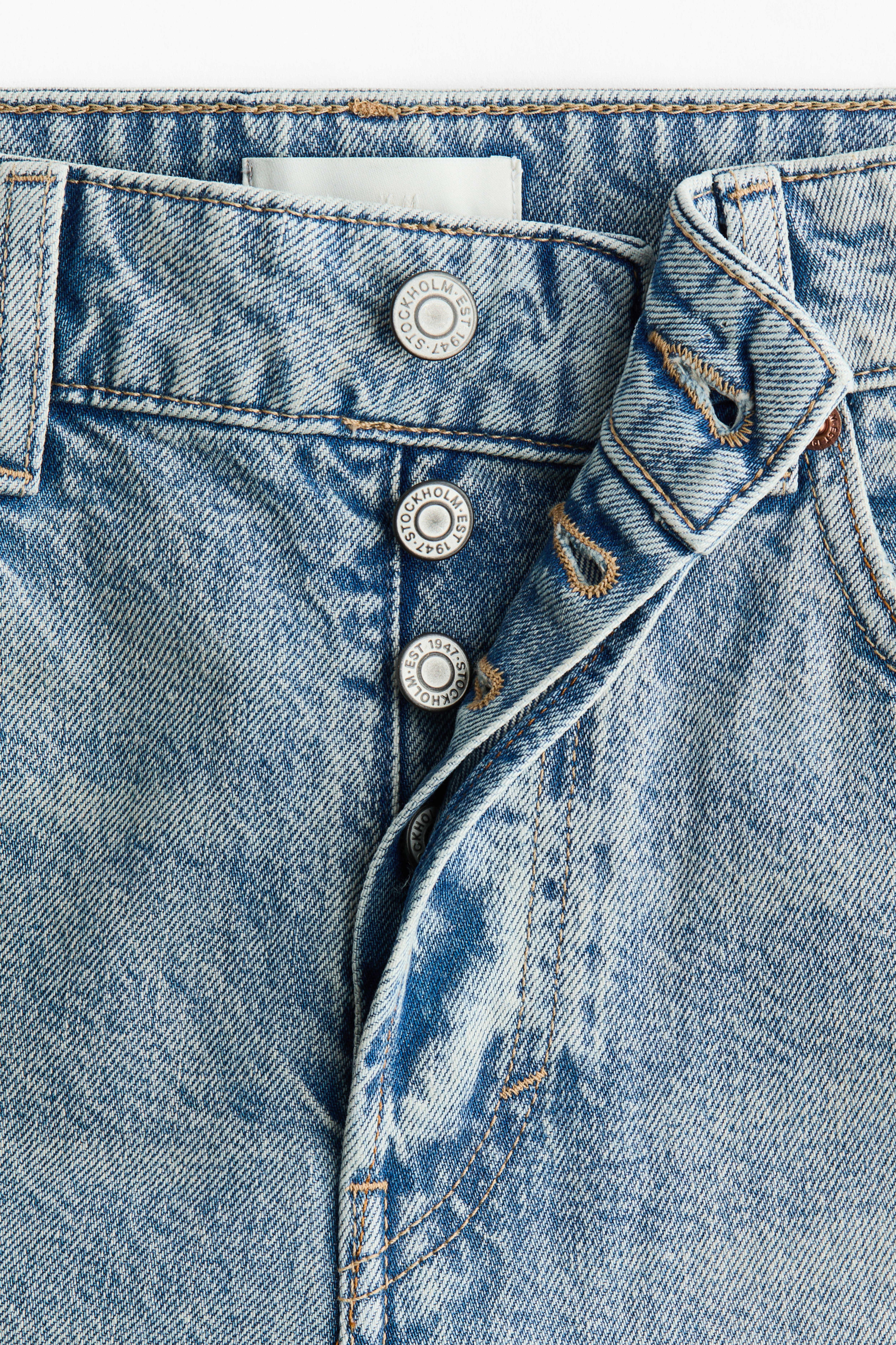 Wide-Leg Regular Waist Jeans