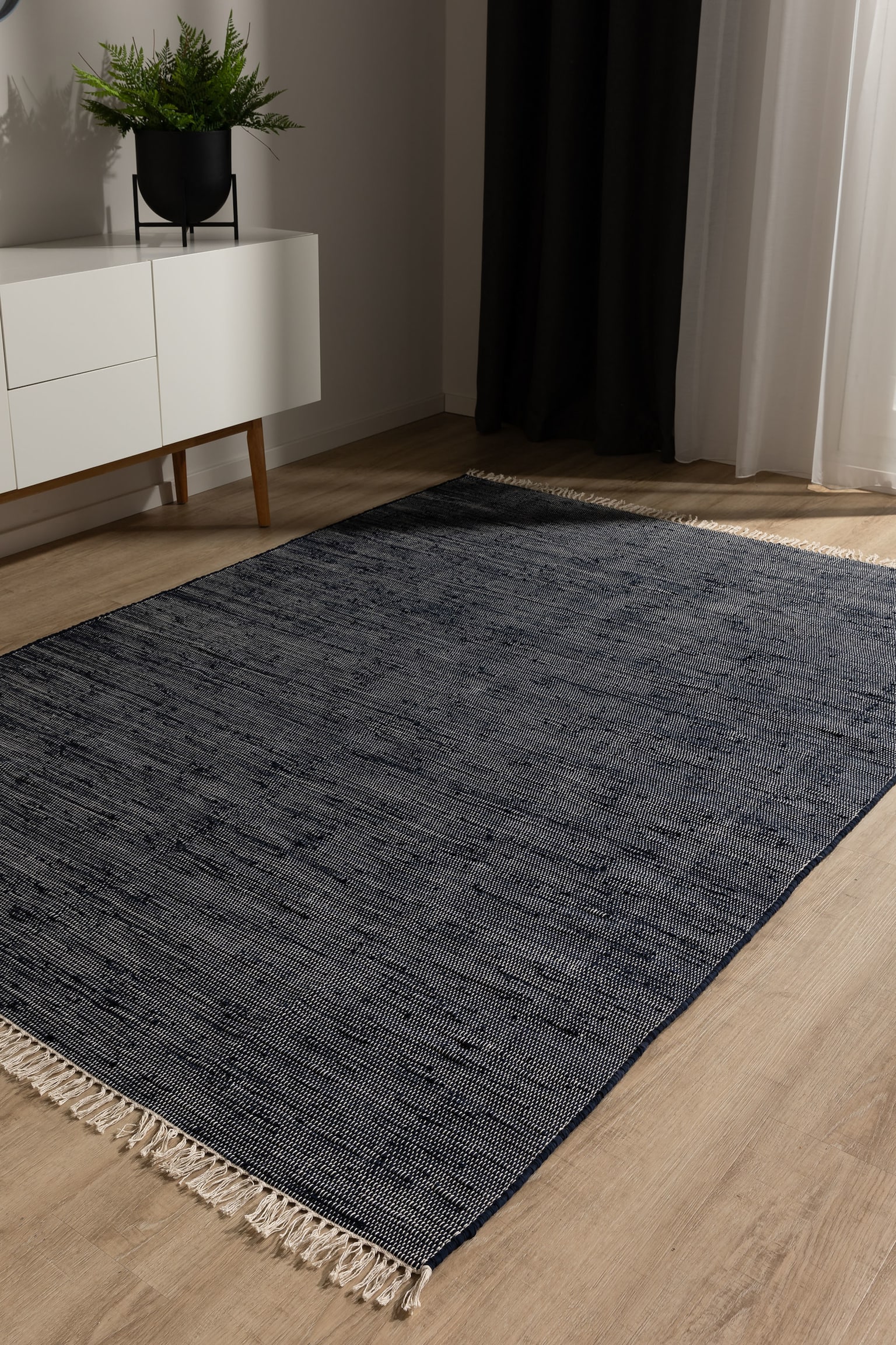 Tapis Tom - Bleu Foncé/Gris/blanc/Blanc/Noir & Blanc - 2