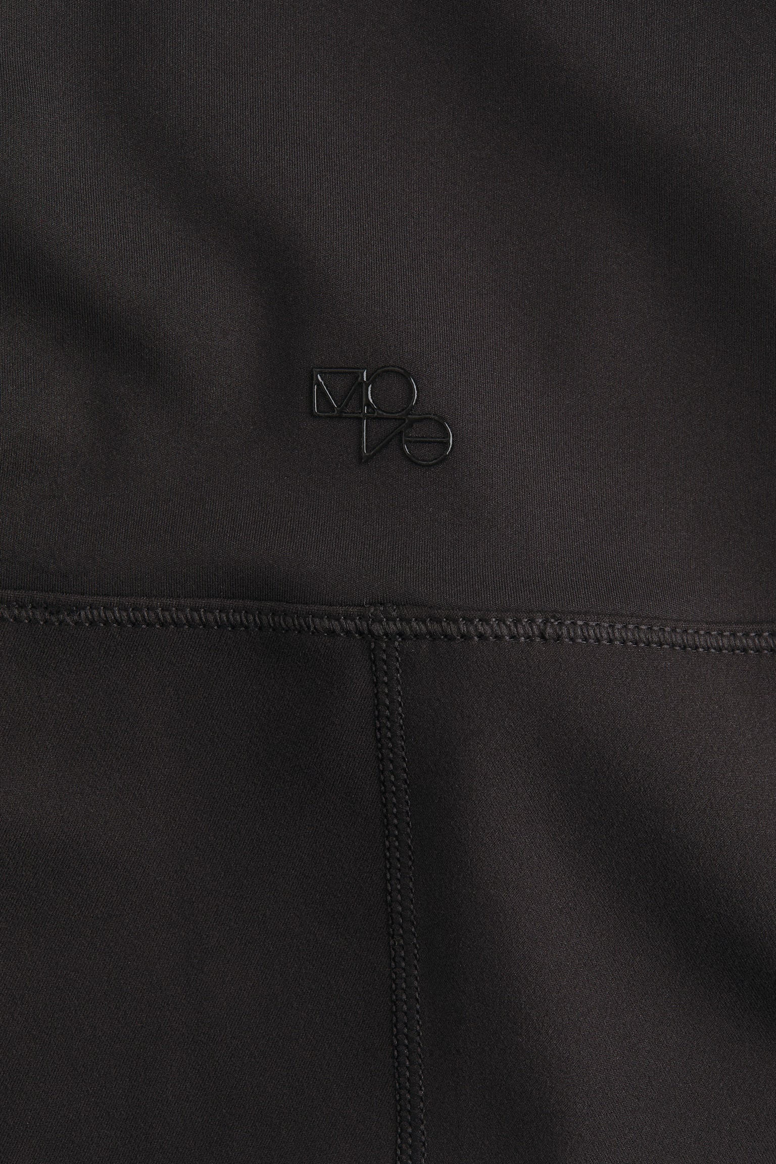 Flared sports leggings with SoftMove™ - Black/Truffle grey - 2