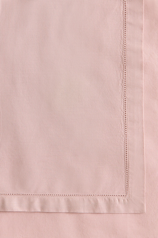 Katoenen tafelloper - Lichtroze/Licht kakigroen/Lichtbeige/Dusty blauw/Wit - 4