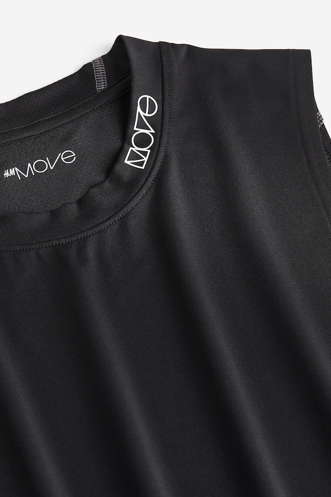 DryMove™ Sports vest top - Black/Grey/White - 6