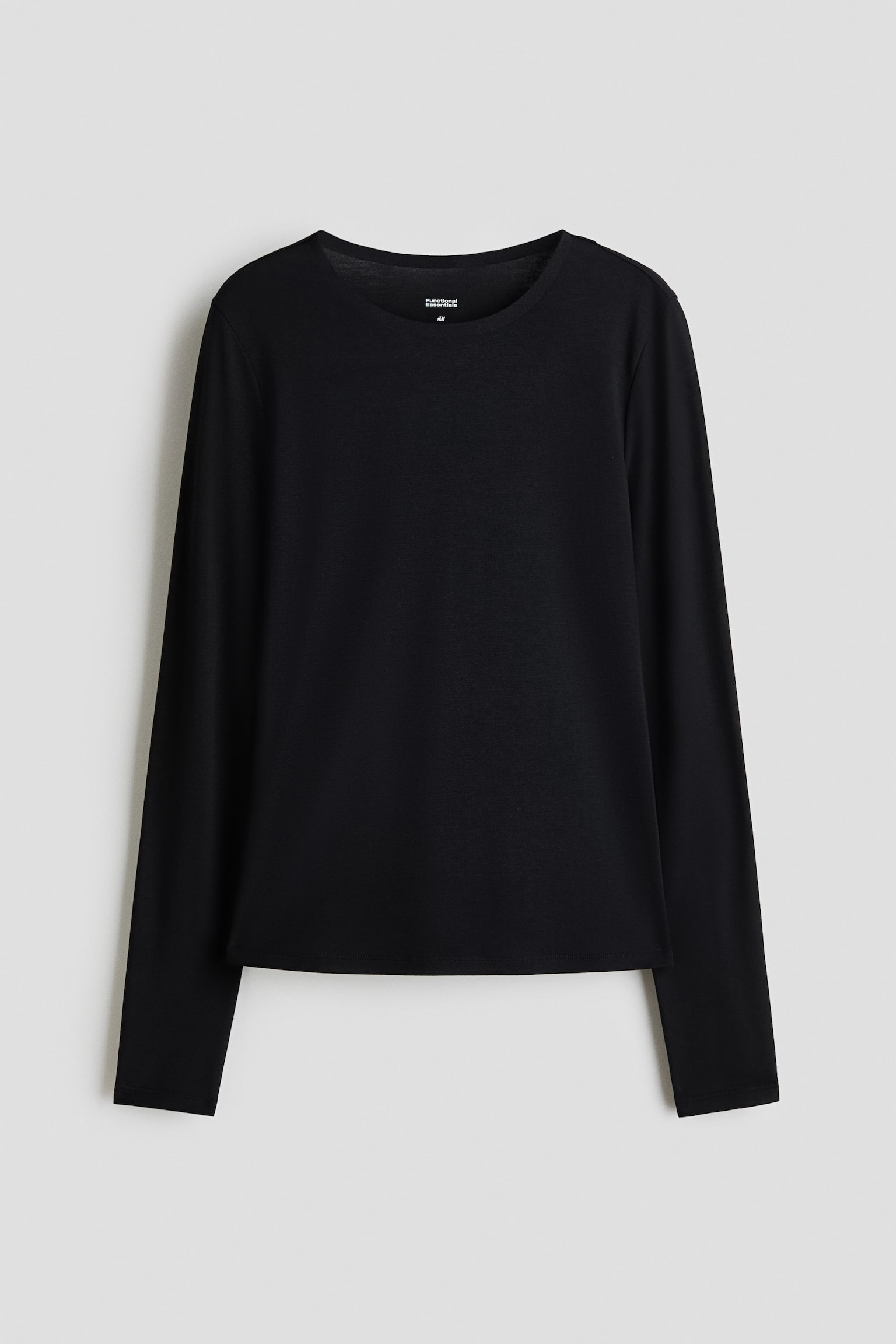 Женский топ H&M Warming Slim-Fit Top, цвет: Чёрный — фото 1
