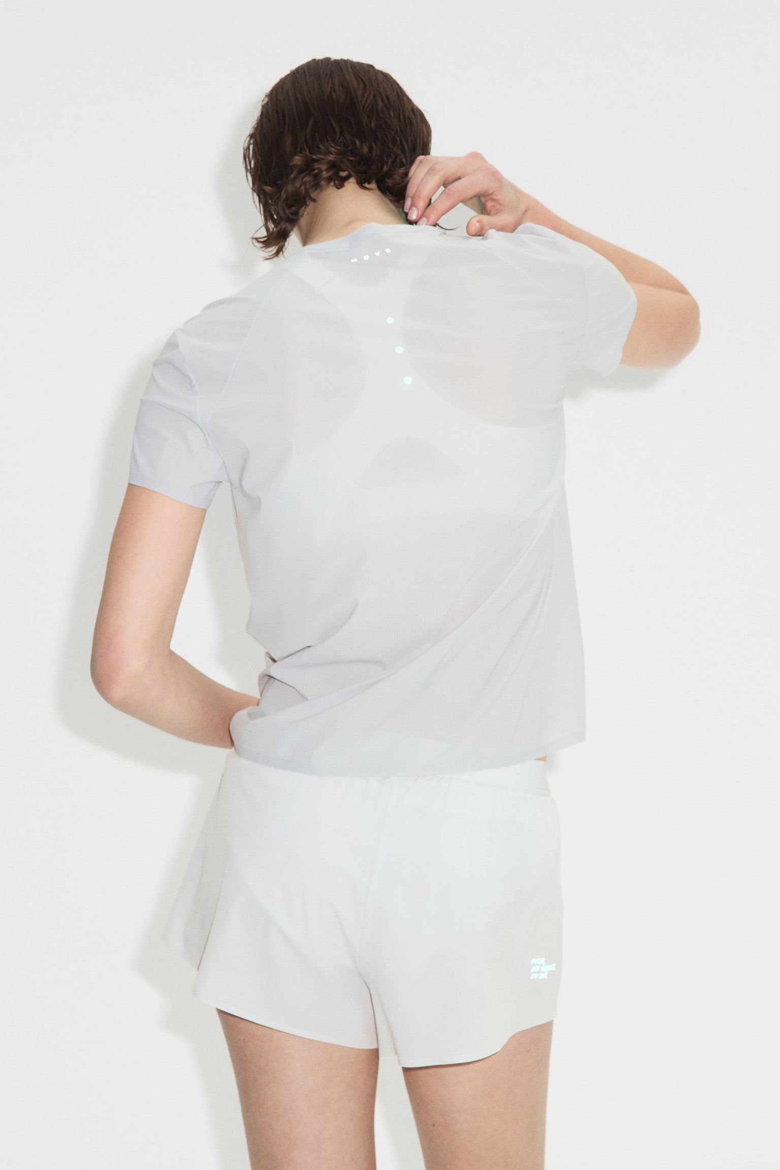 Lauf-T-Shirt mit DryMove™ in Regular Fit - Hellgrau/Buttergelb/Schwarz - 5