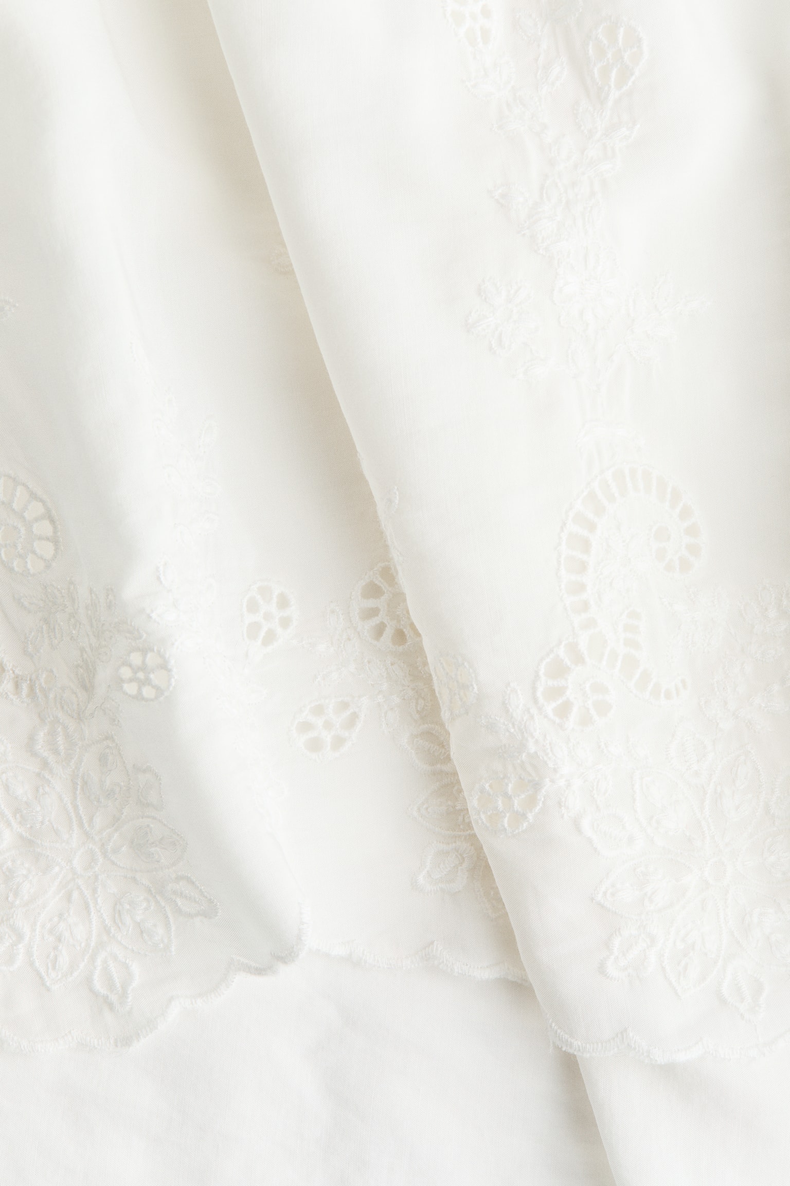 Женская блузка H&M Blouse with Eyelet Embroidery, цвет: Белый — фото 5
