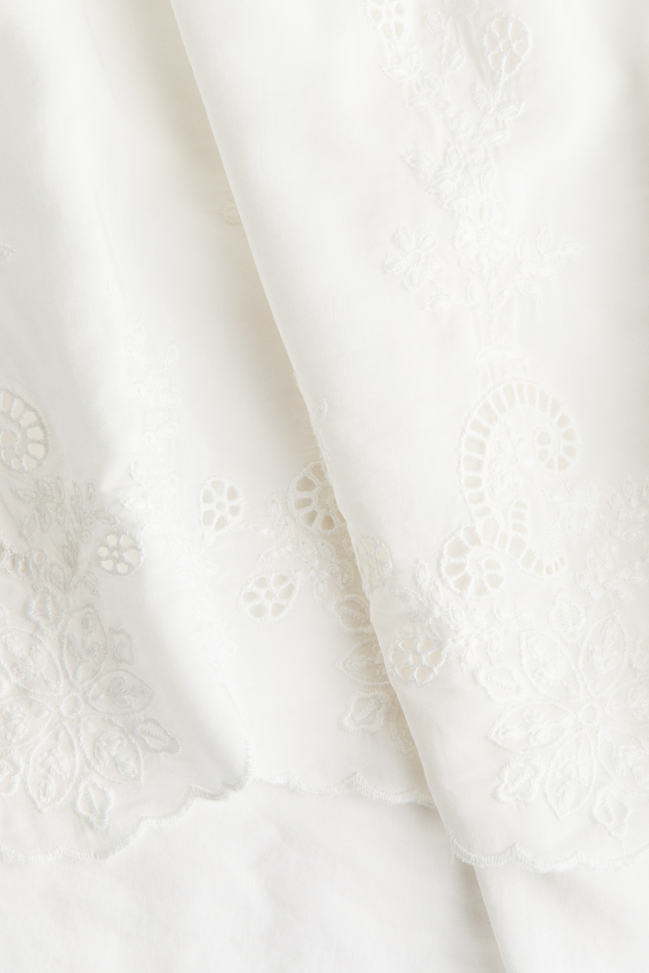 Blouse with Eyelet Embroidery