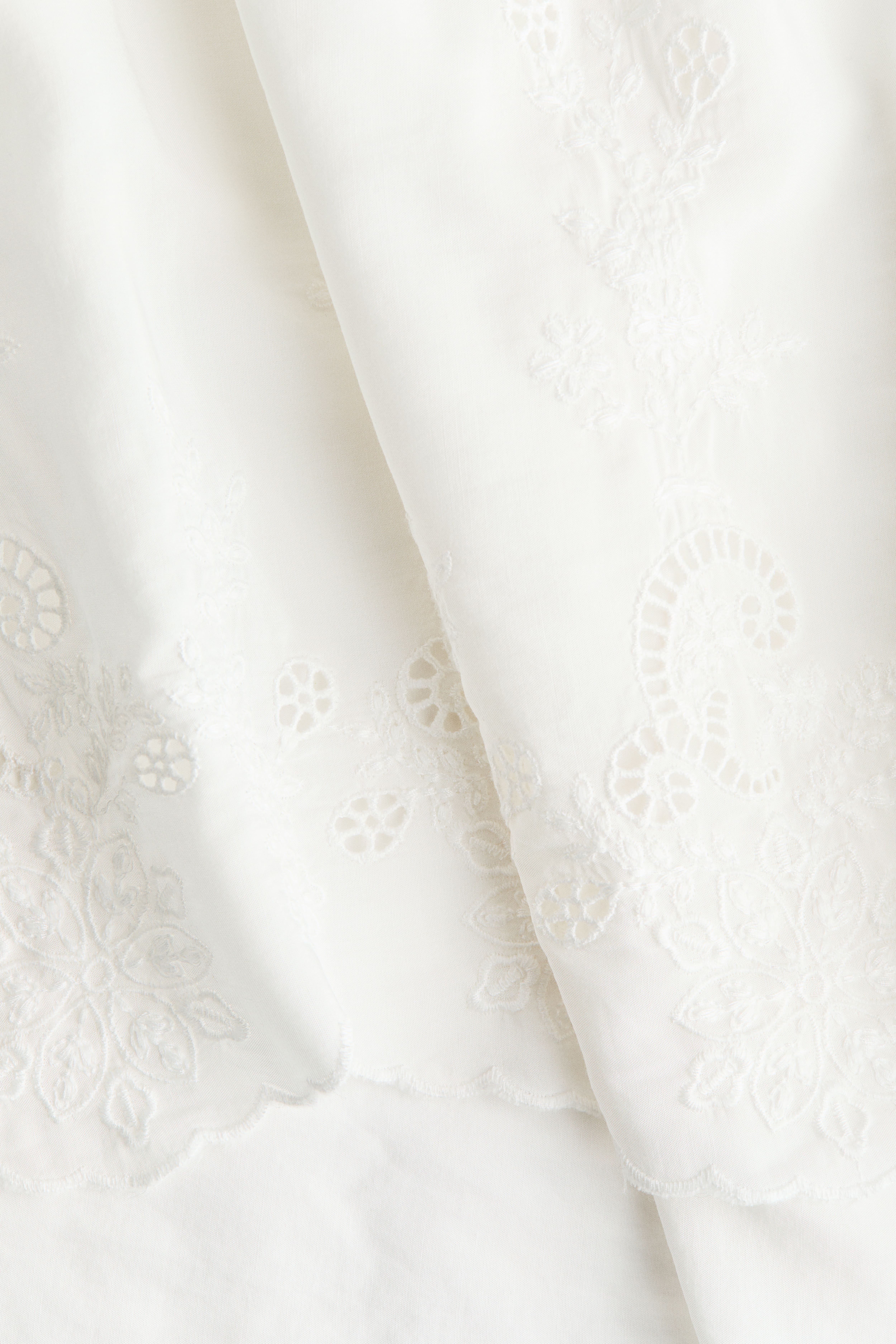 Blouse with Eyelet Embroidery