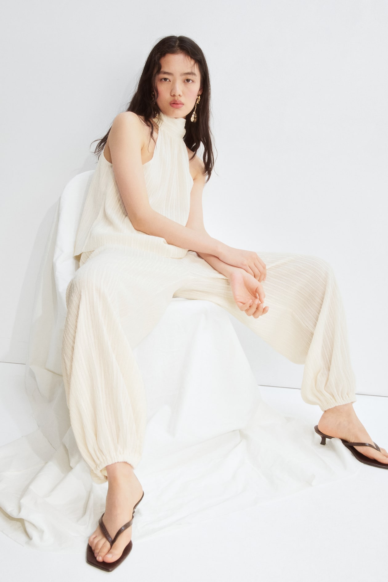 Textured Halterneck Top - image 2