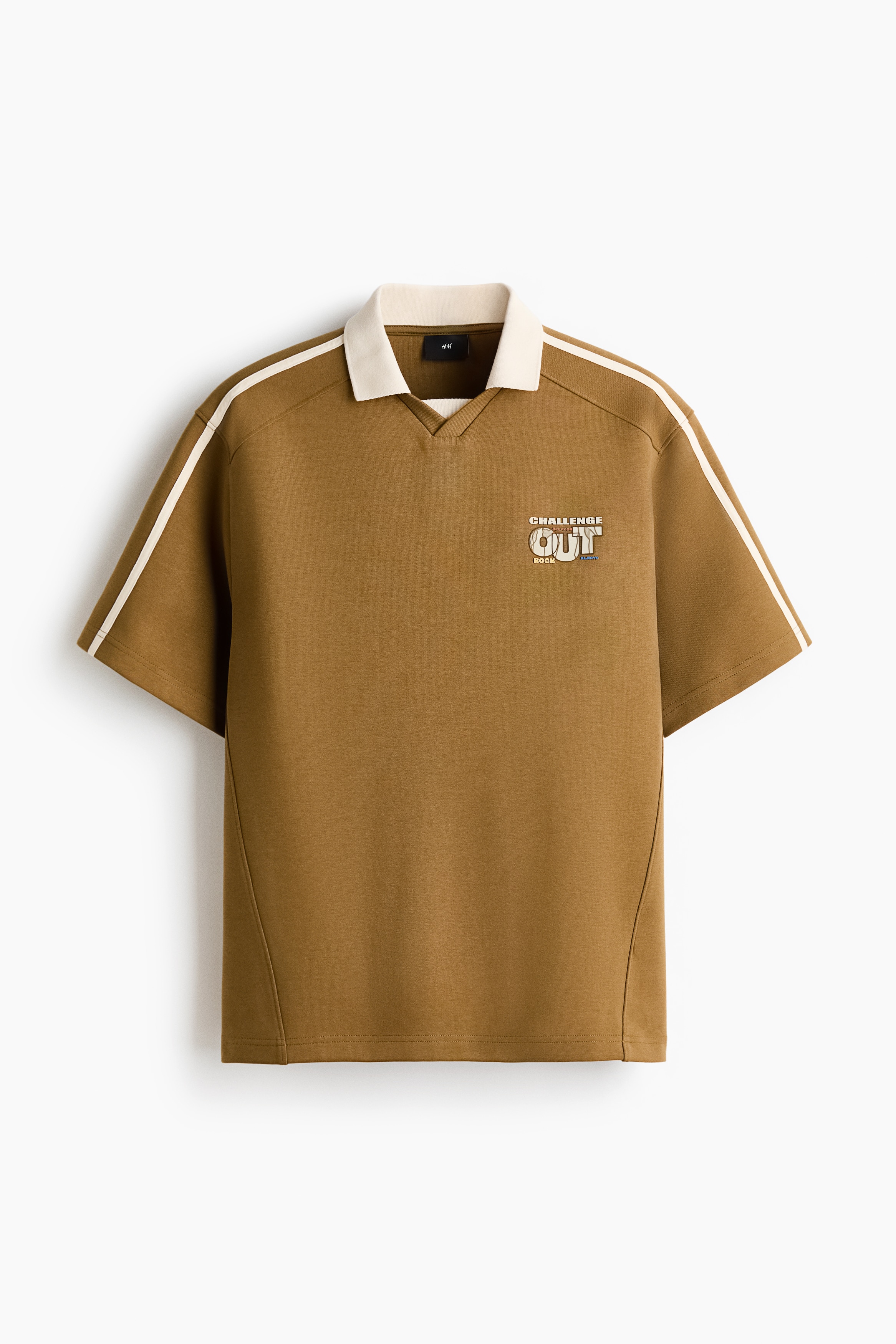 Loose Fit Polo shirt - Dark beige/Challenge Out/Black/Everest/Beige/Comfort Zone