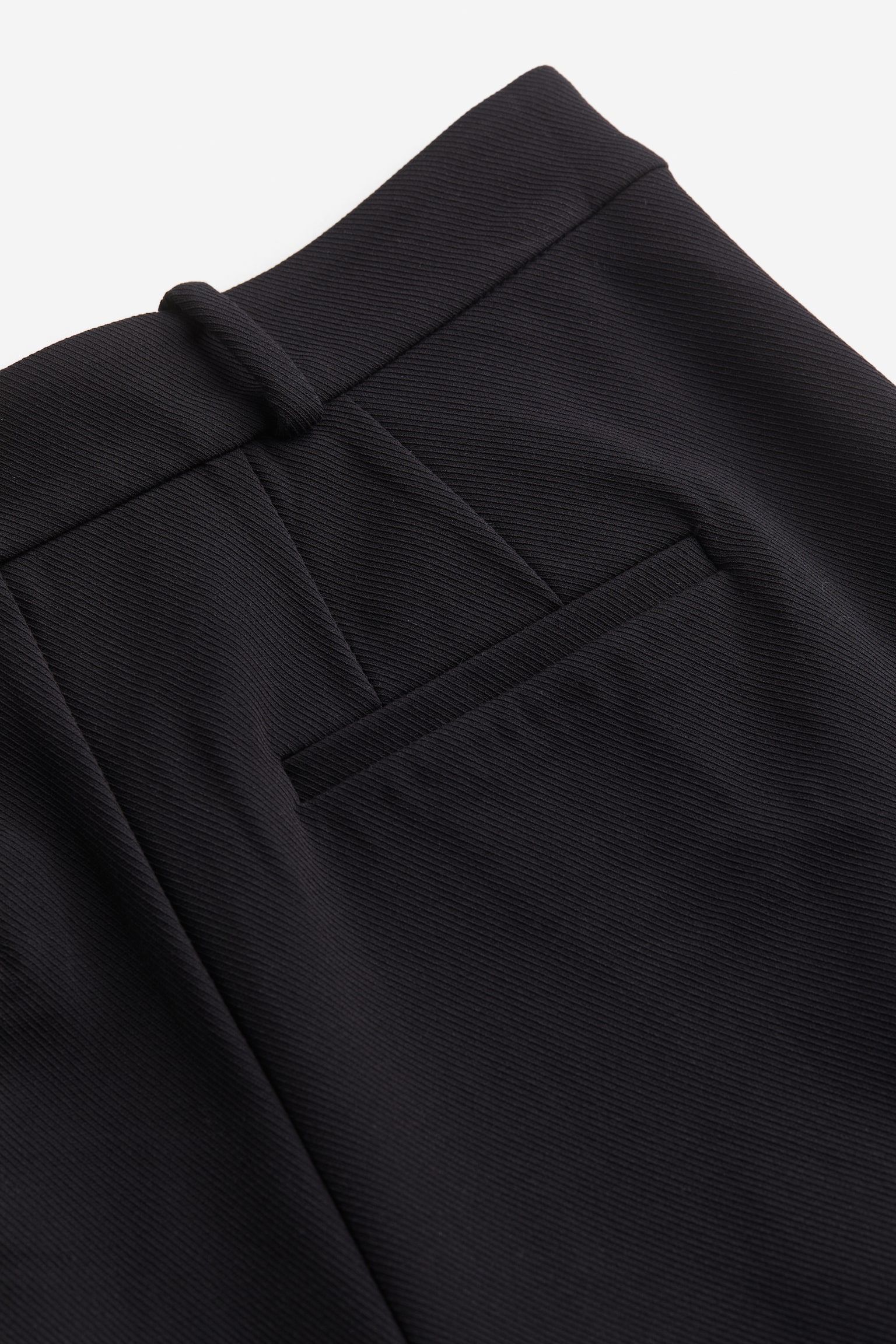 Tapered twill trousers - Black - 5